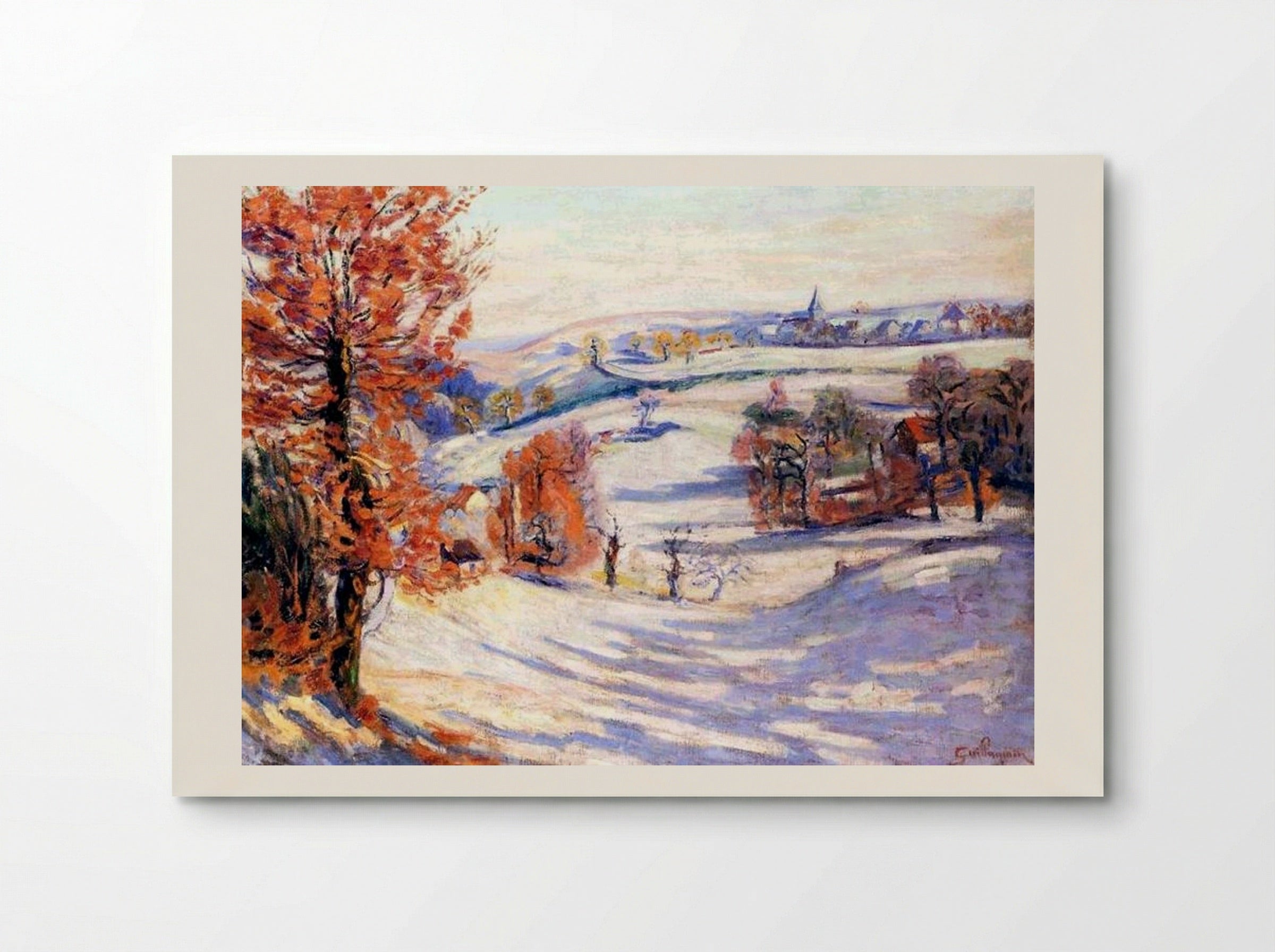 Neige à Crozant - Armand Guillaumin - Poster