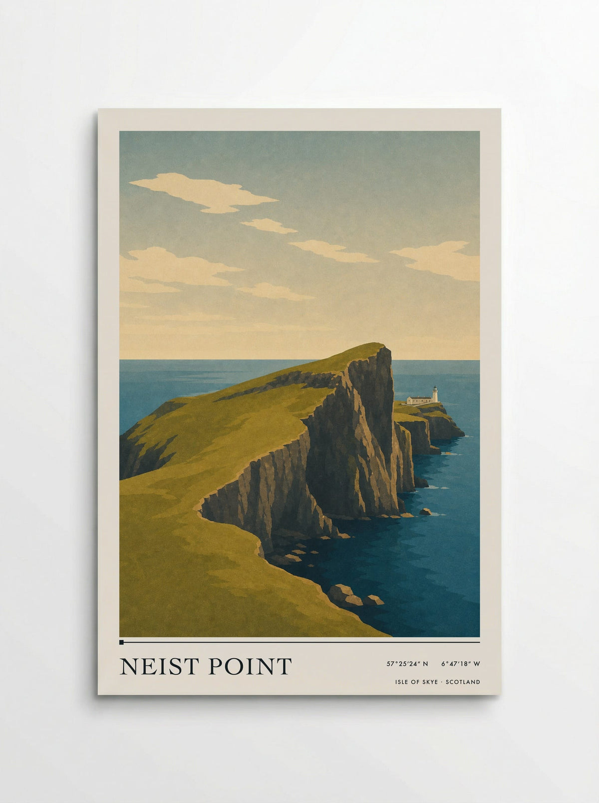 Neist Point travel poster print