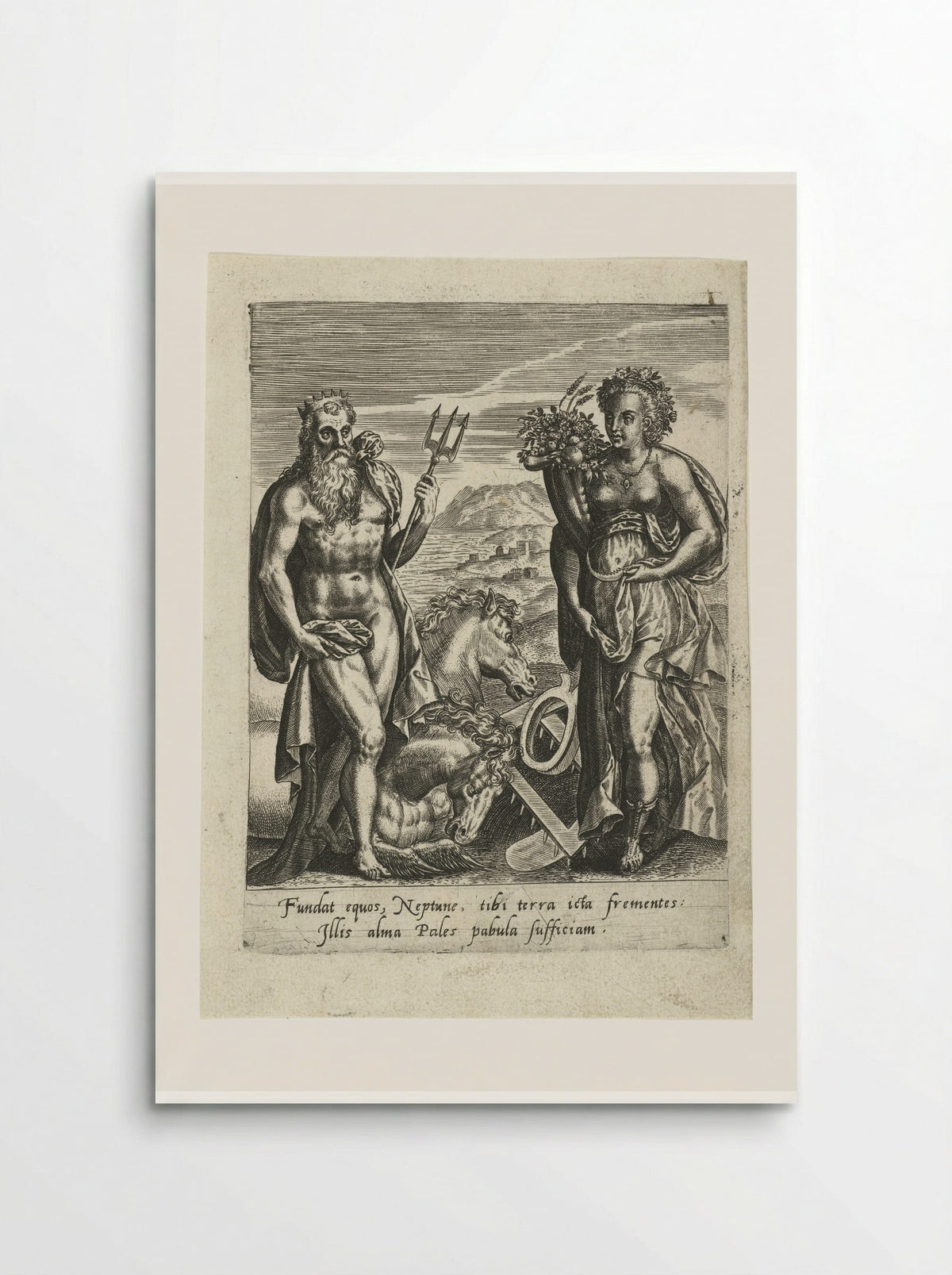 Neptunus en Ceres - Abraham de Bruyn - Poster