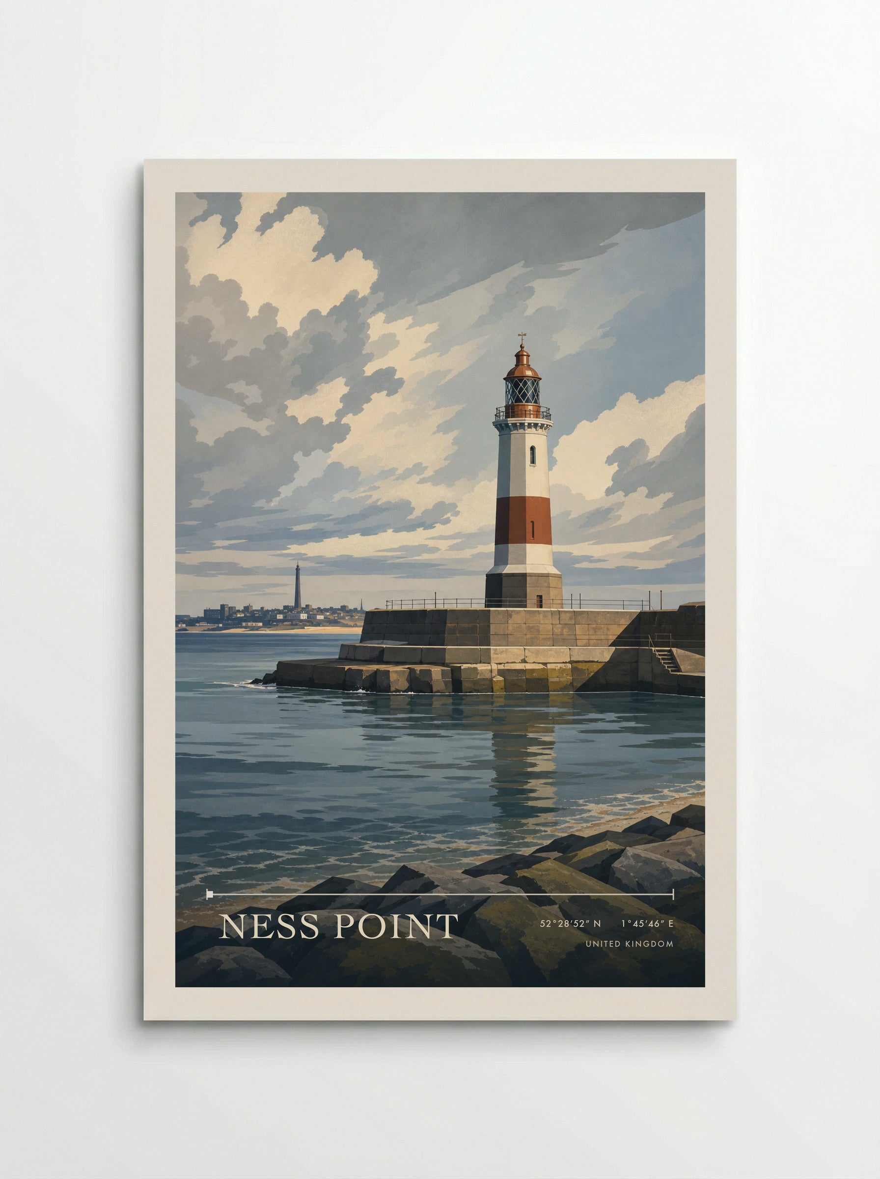 Ness Point United Kingdom Travel Poster - Poster