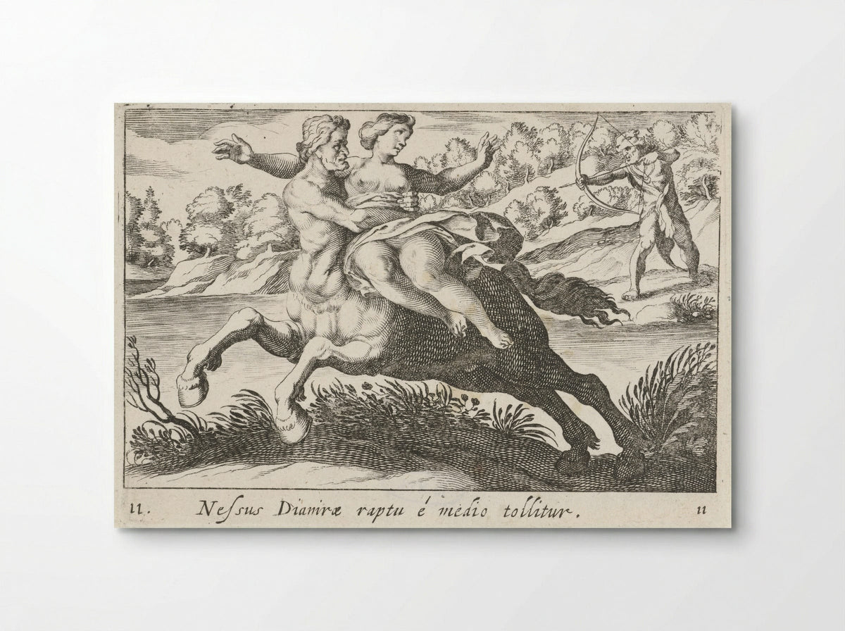 Nessus Abducting Deianira - Simon Frisius - Poster