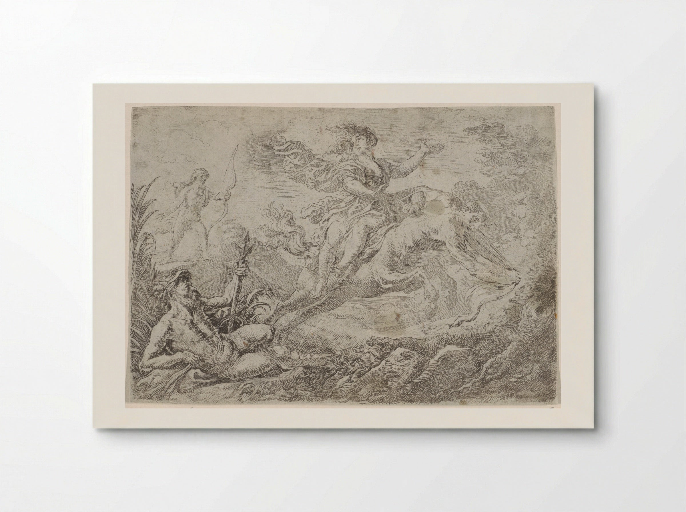 Nessus Struck by the Poisoned Arrow of Hercules - Cornelis Schut (I) - Poster