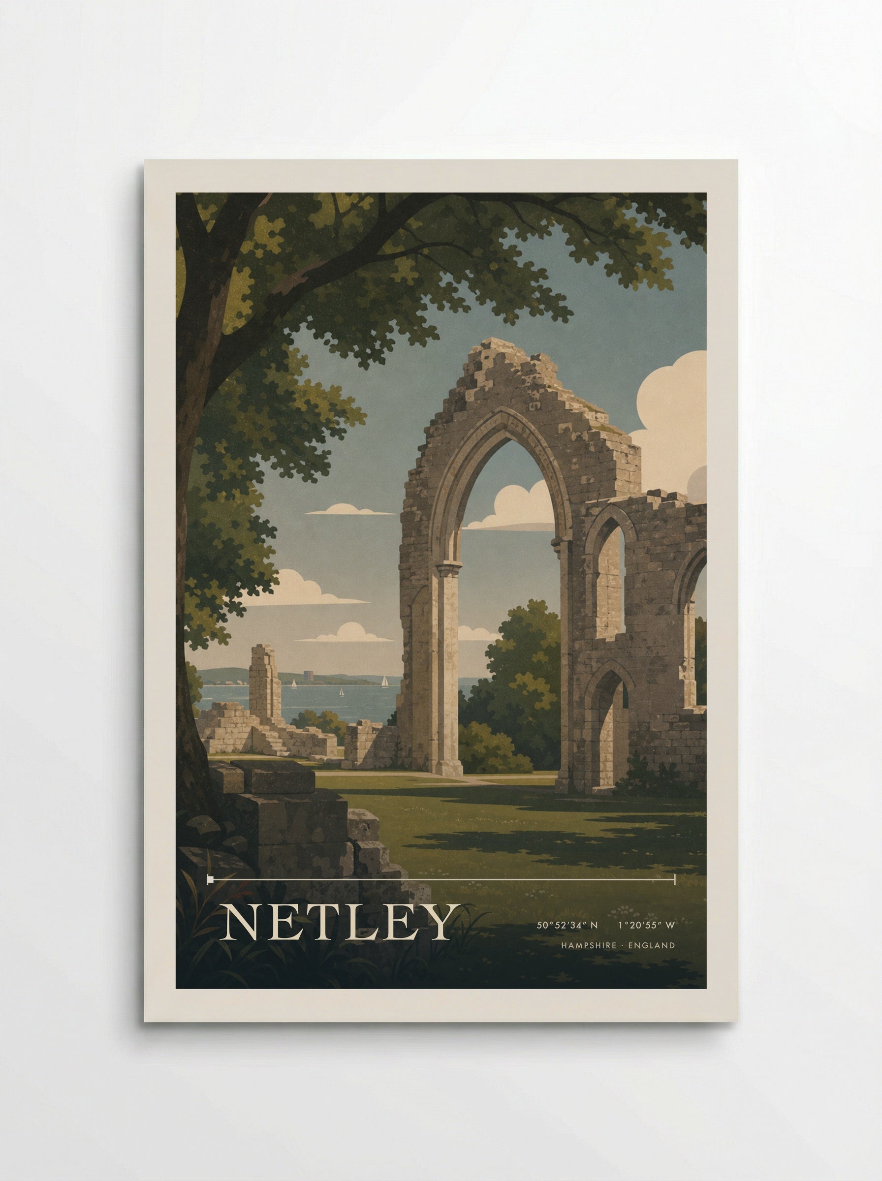 Netley Hampshire England Travel Poster - Poster
