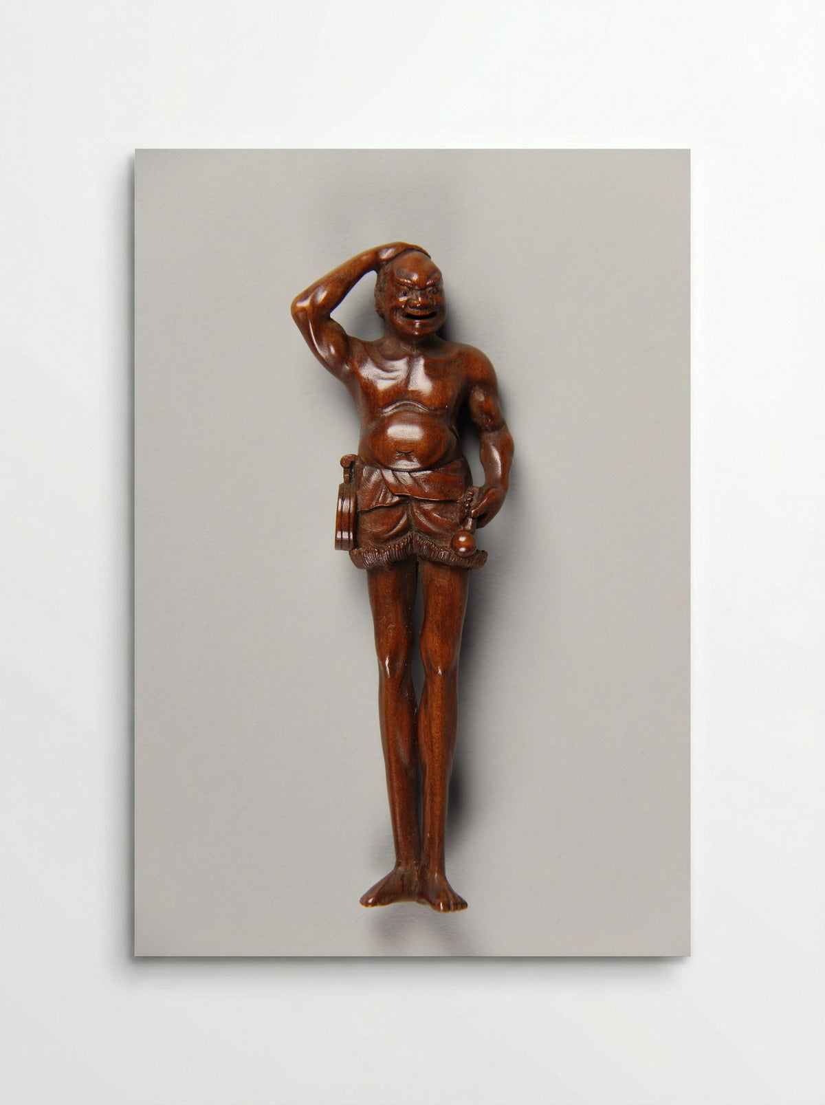 Netsuke (Carved Wood Figure) - Fine Art Print - Poster
