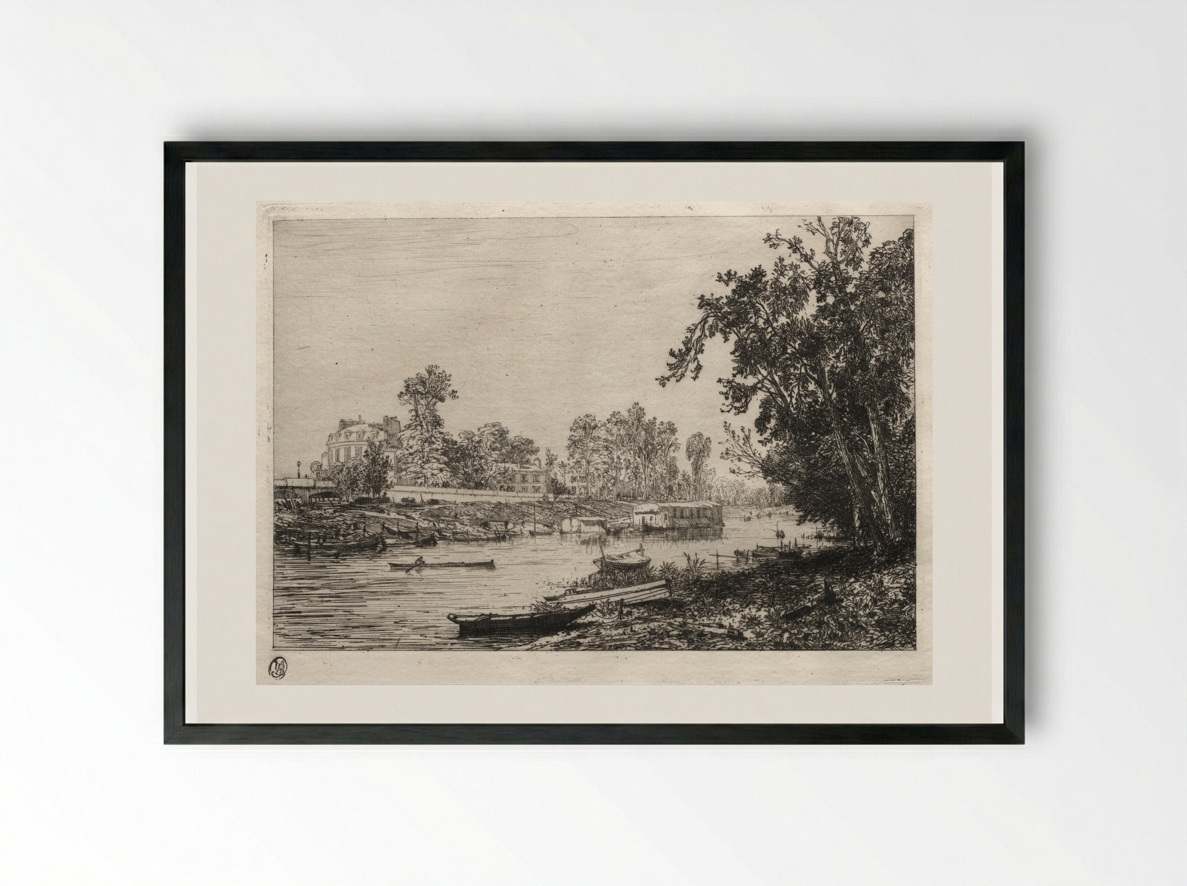 Neuilly - Maxime Lalanne - Framed Print Black