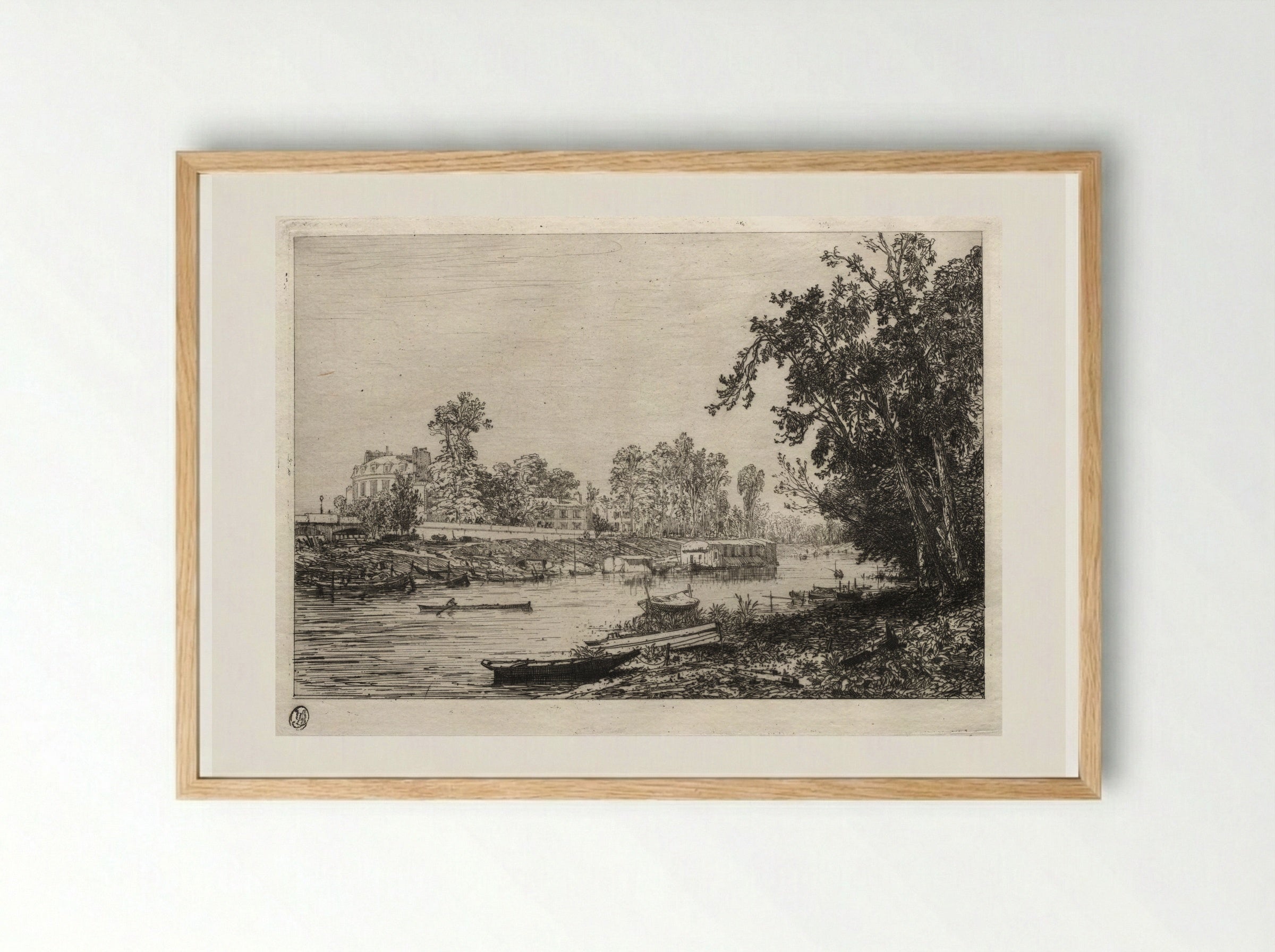 Neuilly - Maxime Lalanne - Framed Print Wood