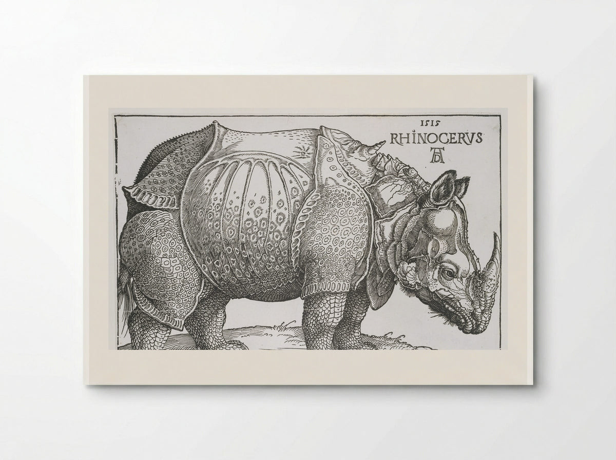 Neushoorn (Rhinoceros) - Hendrick Hondius (I) - Poster