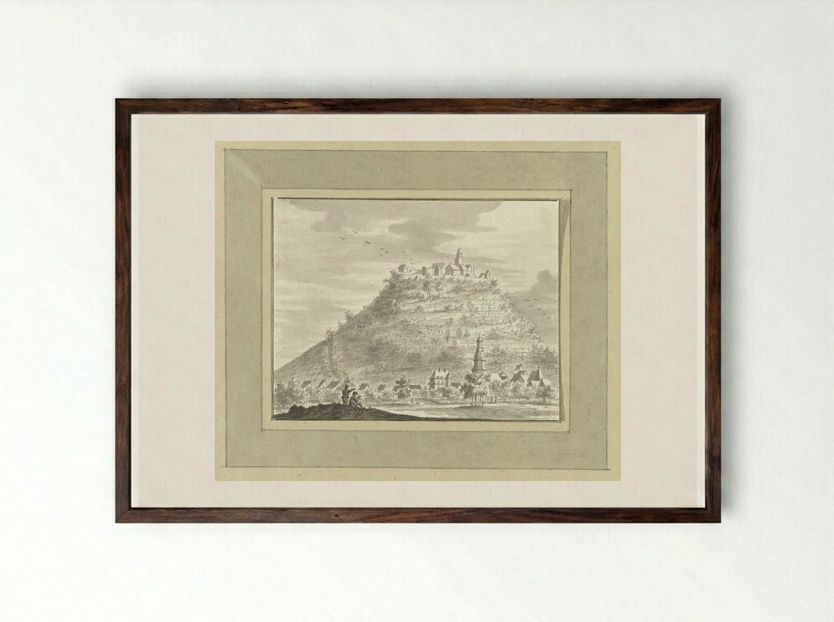 Neustadt en Bremberg in 't Odewald - Ernst Willem Jan Bagelaar - Framed Print Dark Wood