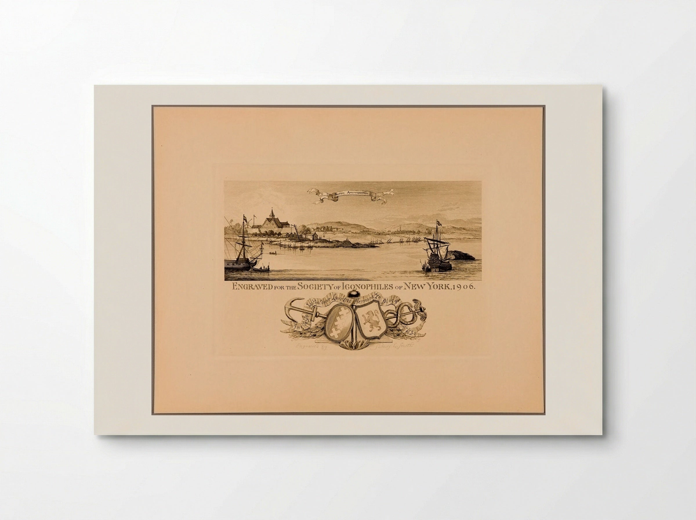 New Amsterdam, about 1650 - Sidney L. Smith - Poster