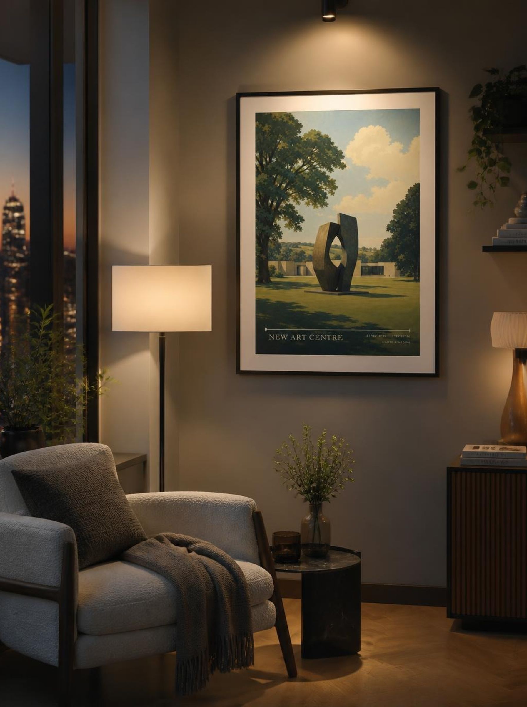 New Art Centre United Kingdom Travel Poster - Lifestyle