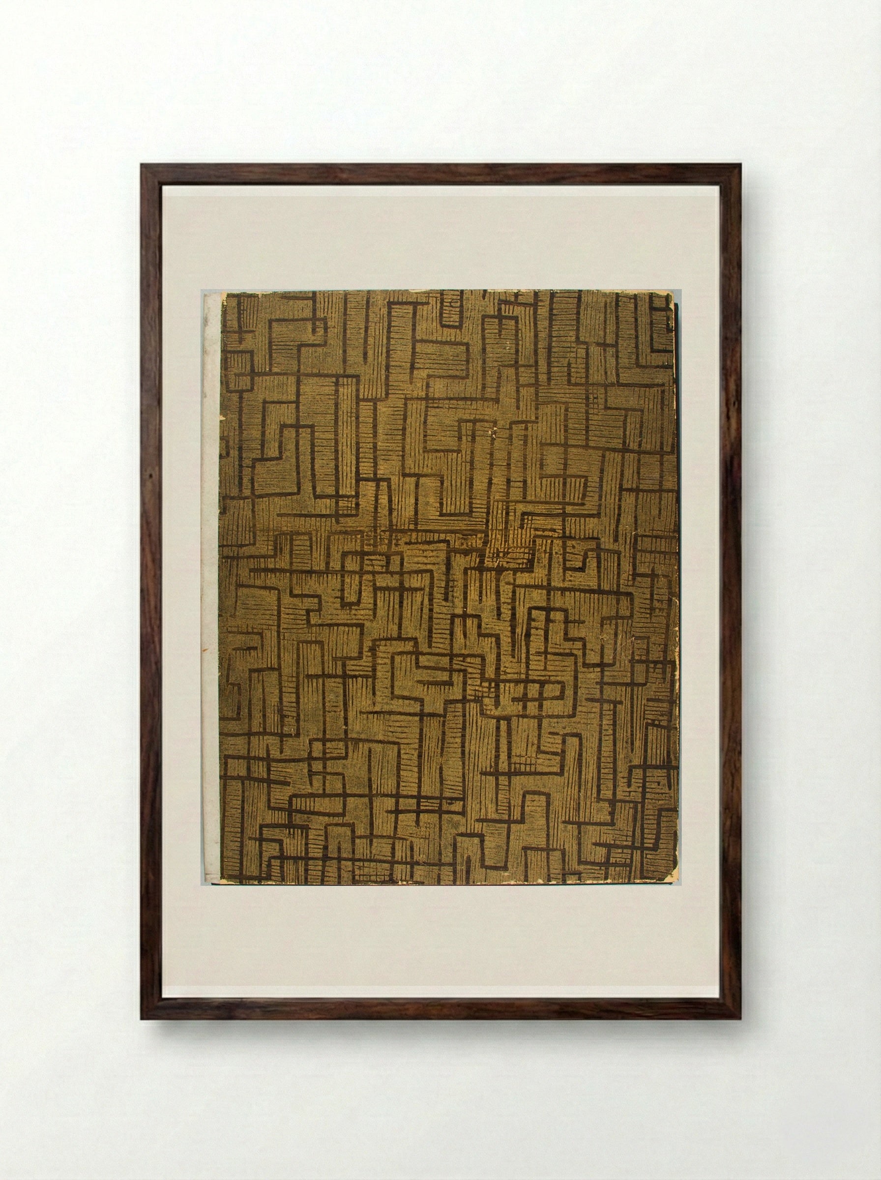 New European Graphics, Portfolio III - Various Artists - Framed Print Dark Wood