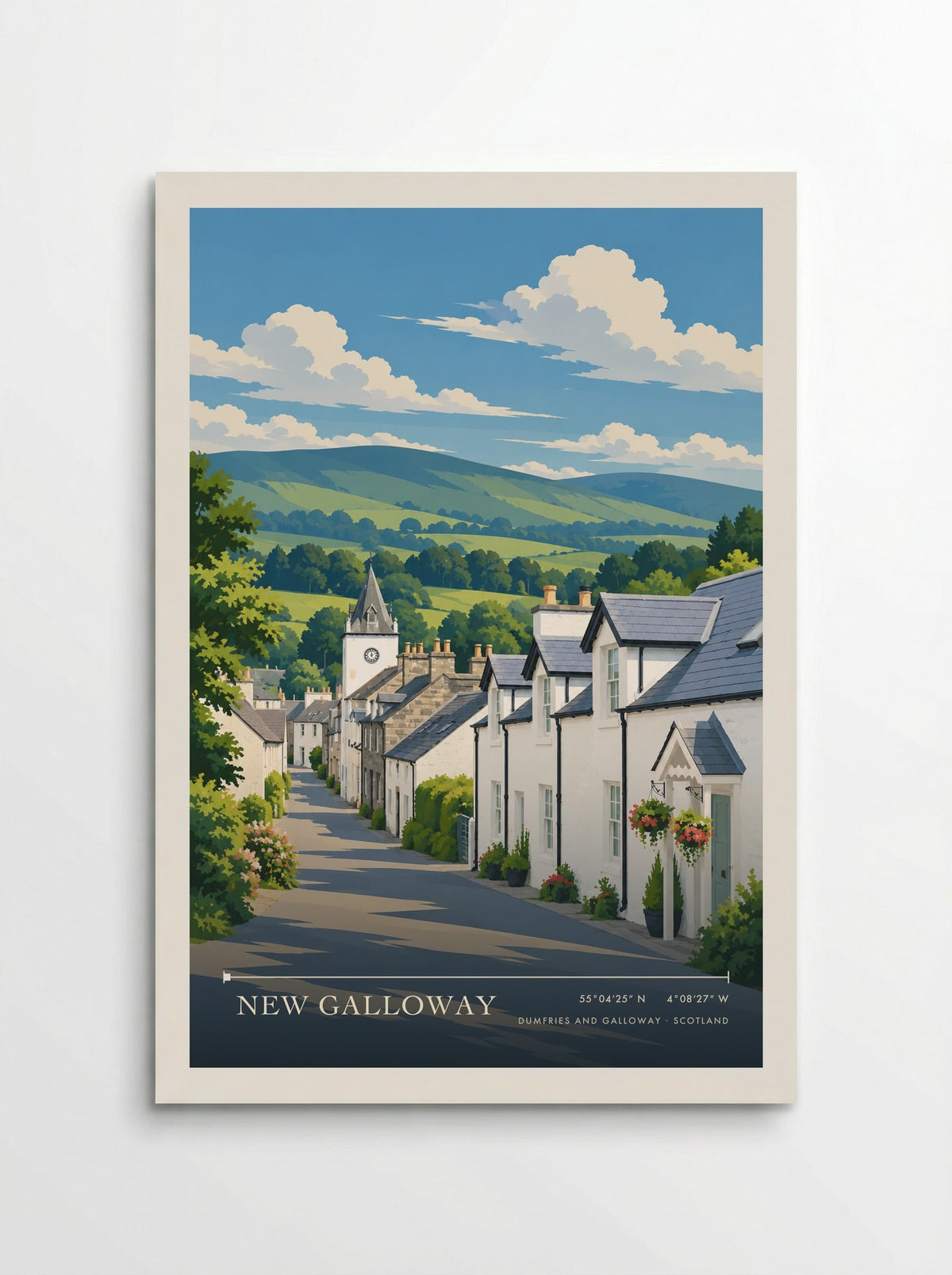 New Galloway, Dumfries and Galloway | Travel Poster - Poster