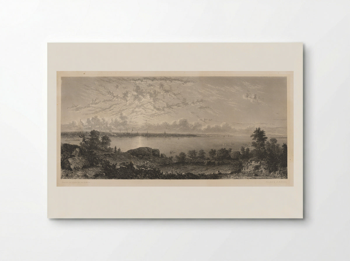 New York Bay - George Loring Brown - Poster