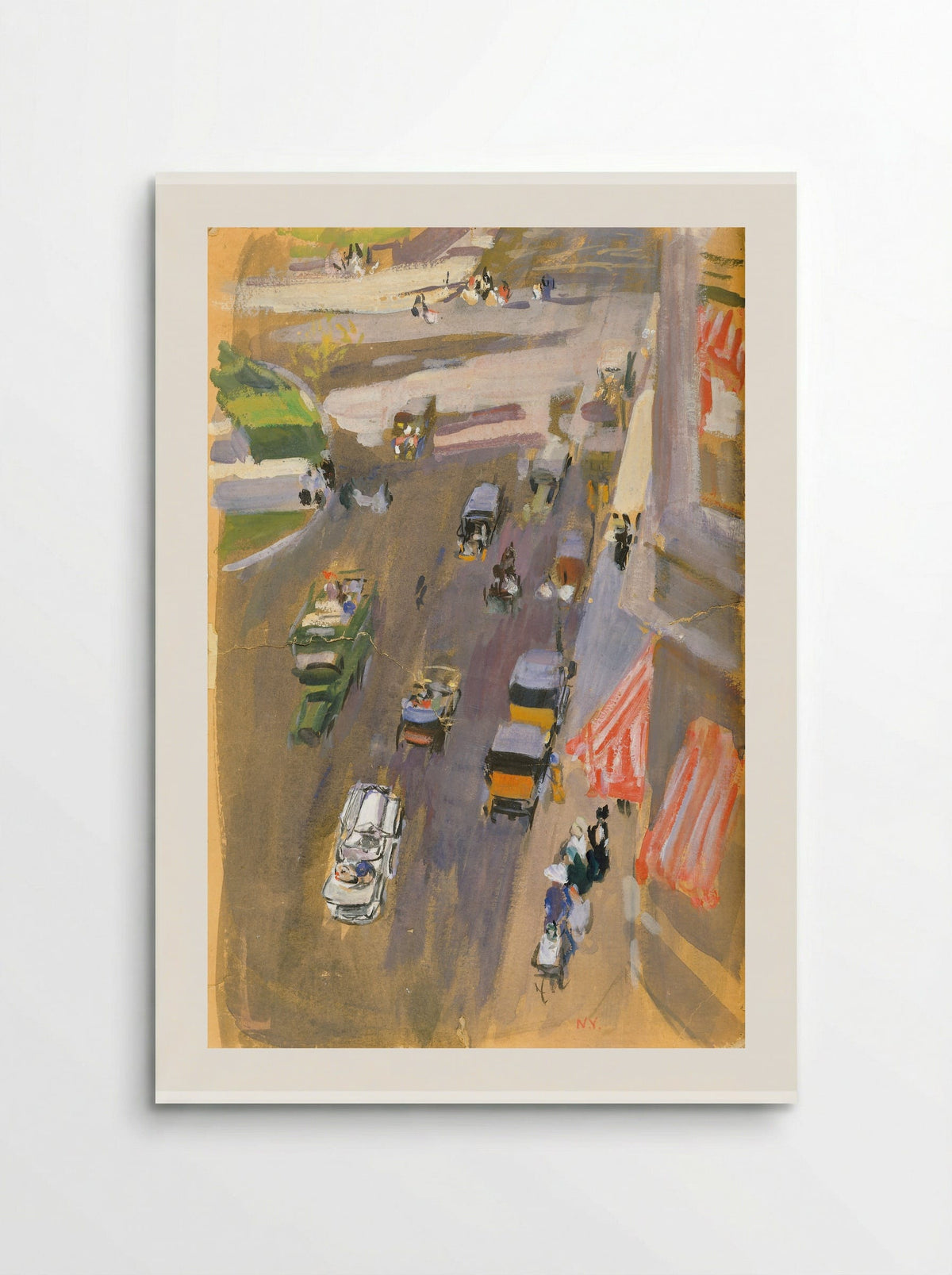 New York (Street Scene) - Joaquín Sorolla - Poster