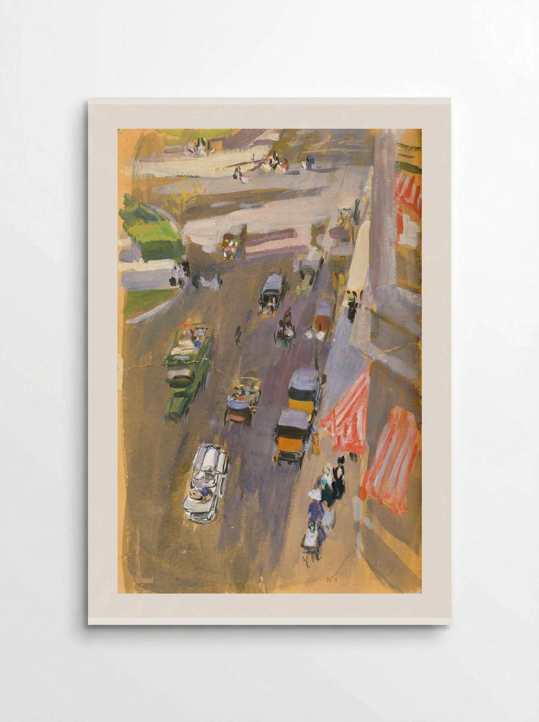New York (Street Scene) - Joaquín Sorolla - Poster