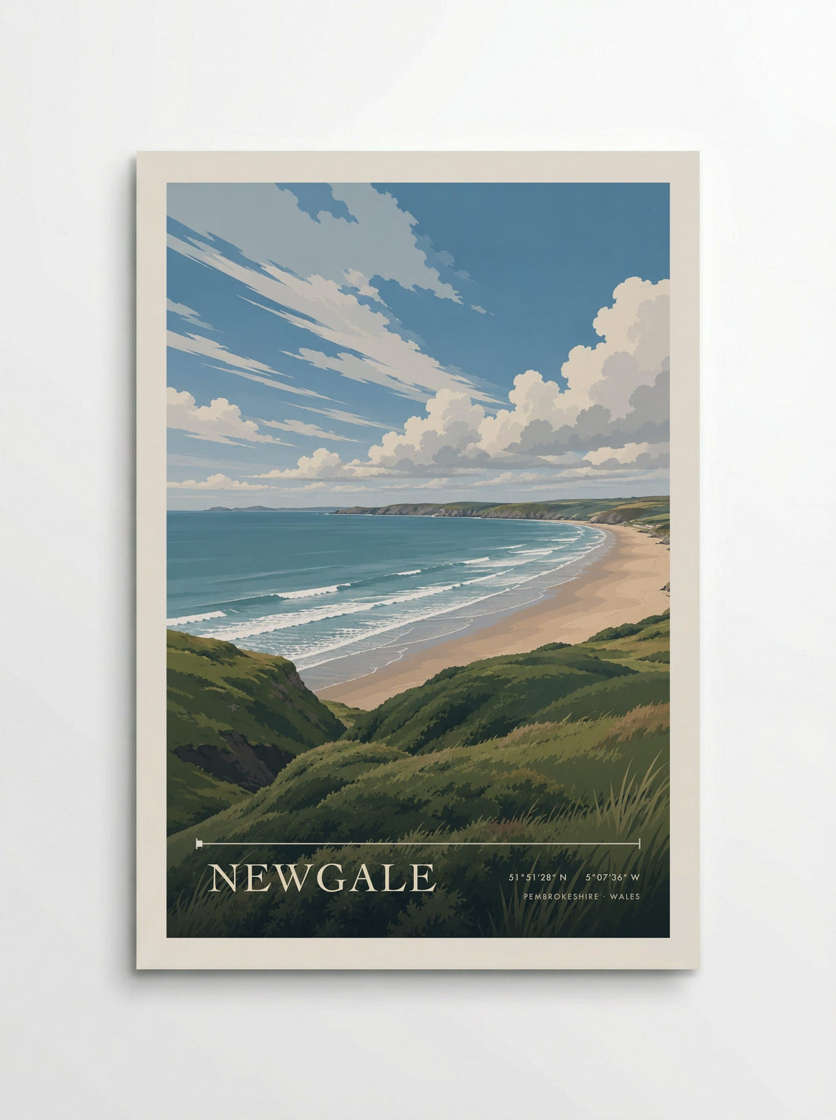 Newgale, Pembrokeshire | Travel Poster - Poster