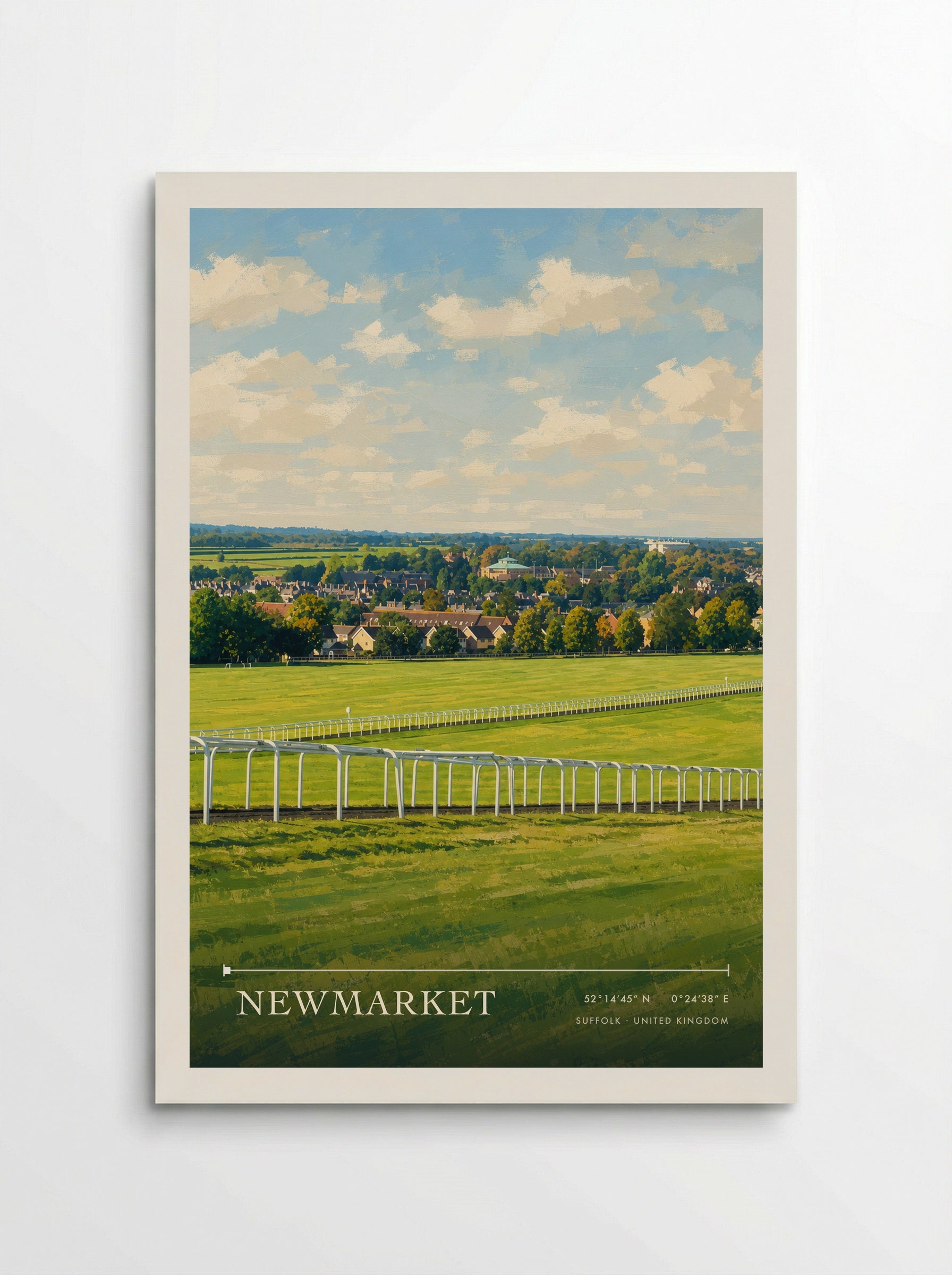 Newmarket Suffolk United Kingdom Travel Poster - Poster