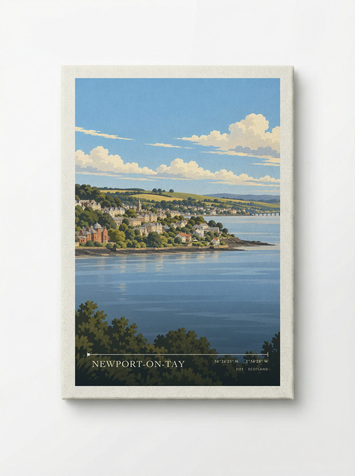 Newport-on-Tay, Fife | Travel Poster - Canvas