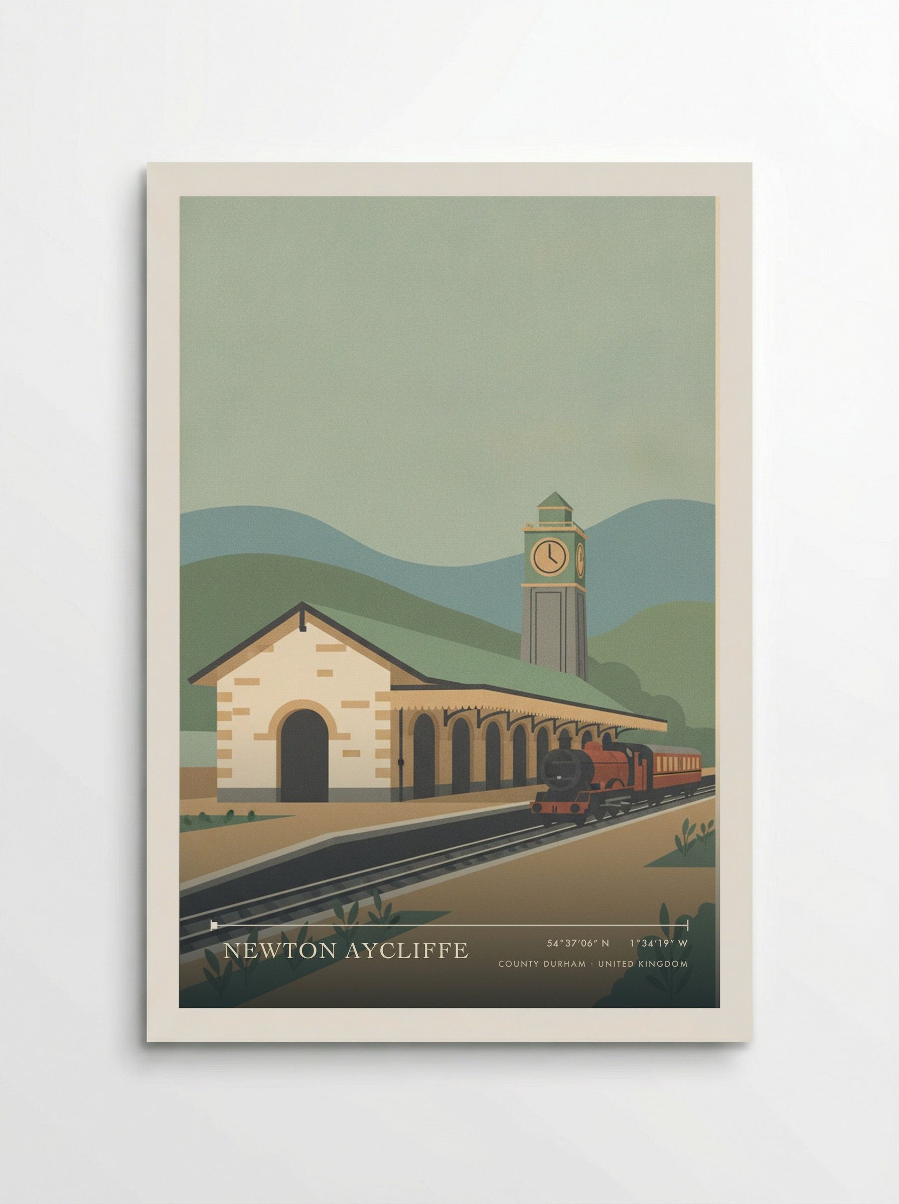 Newton Aycliffe County Durham United Kingdom Travel Poster - Poster