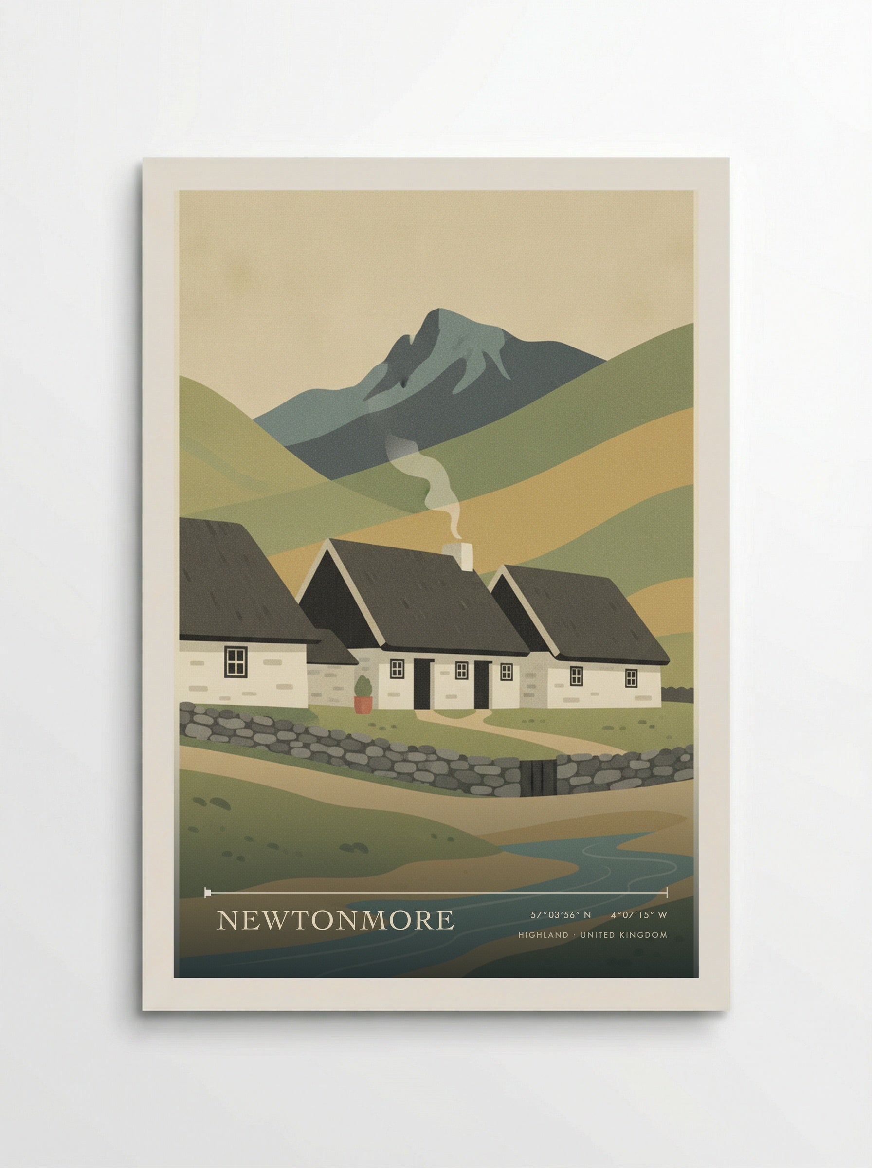 Newtonmore Highland United Kingdom Travel Poster - Poster