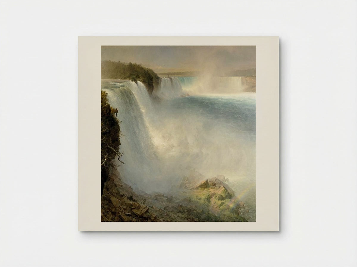 Niagara Falls, from the American Side - Frederic Edwin Church - Poster