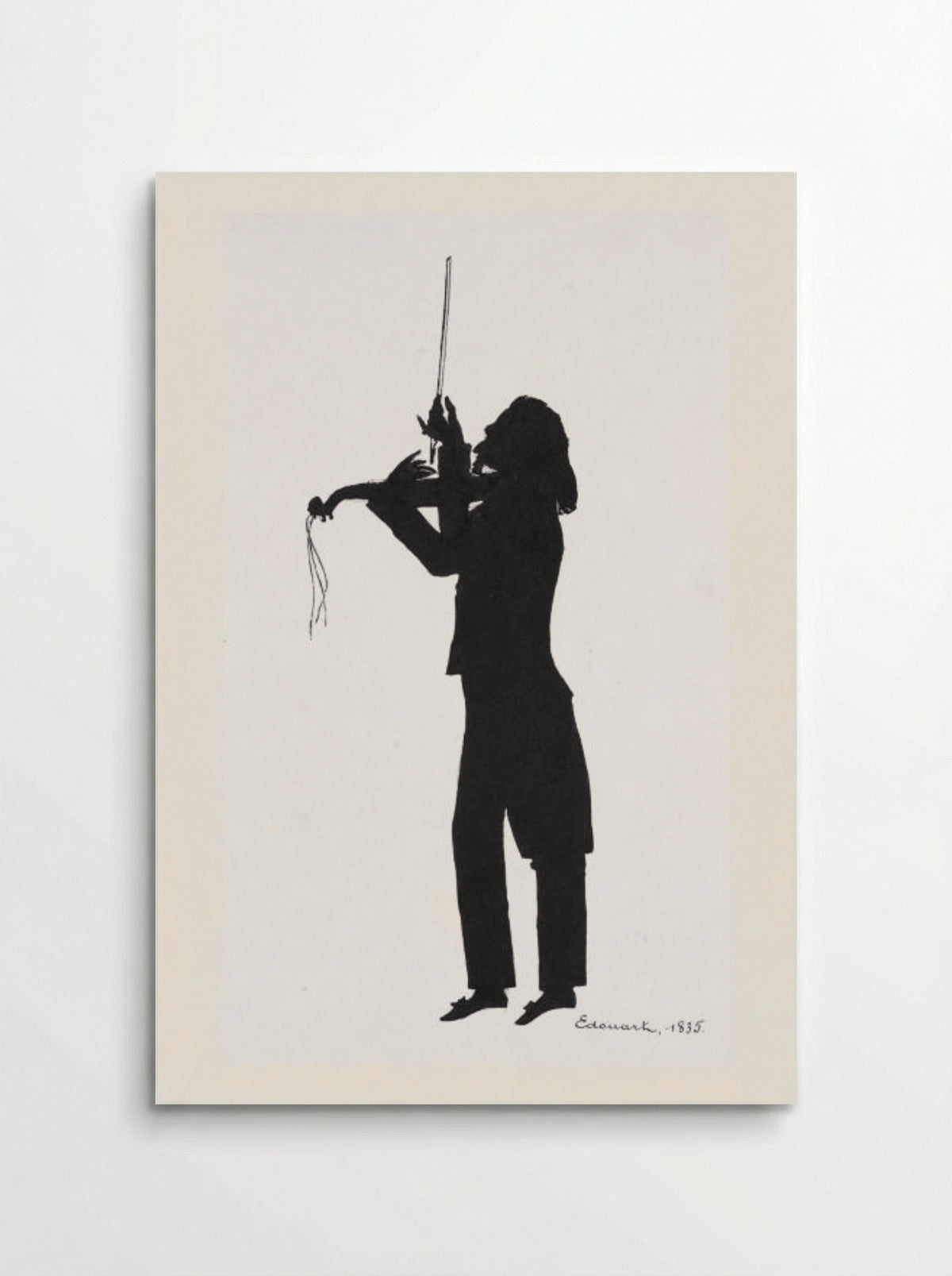 Niccolò Paganini - Auguste Edouart - Poster