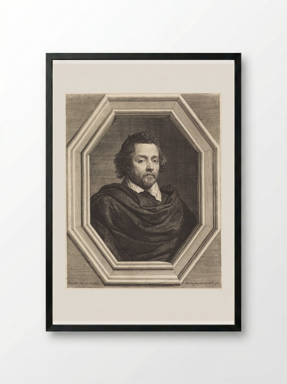 Nicolas Chrystin - Jean Morin - Framed Print Black