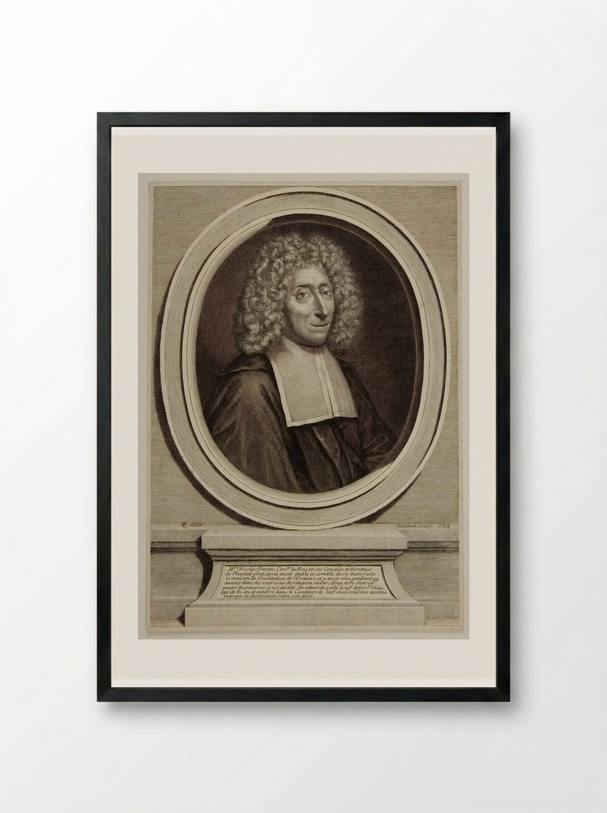 Nicolas Pinette - Gérard Edelinck - Framed Print Black