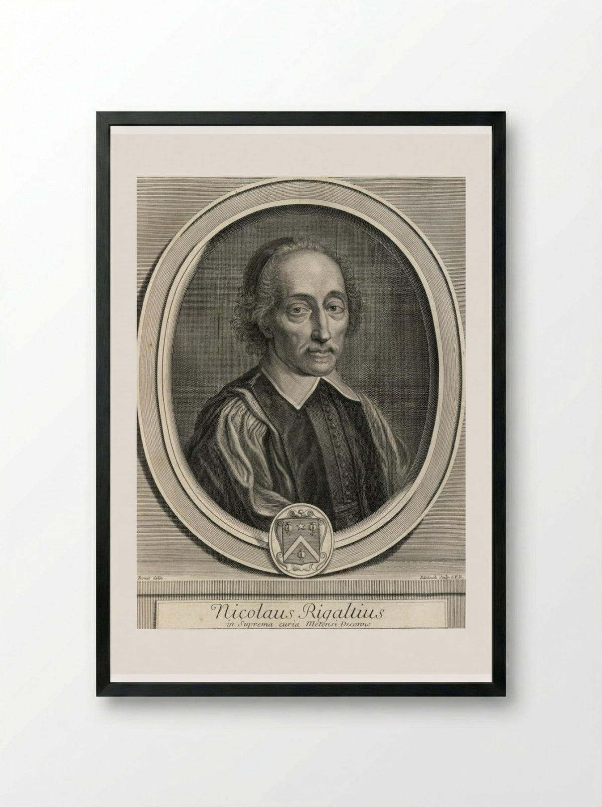 Nicolas Rigault - Gérard Edelinck - Framed Print Black