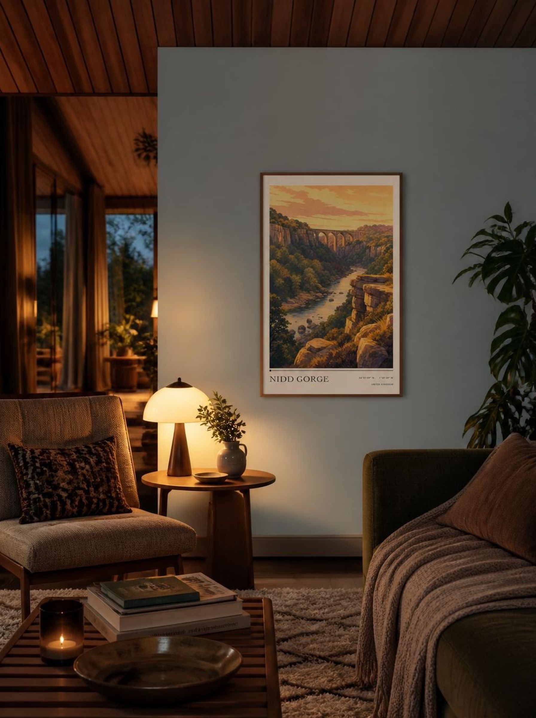 Nidd Gorge United Kingdom Travel Poster - Lifestyle
