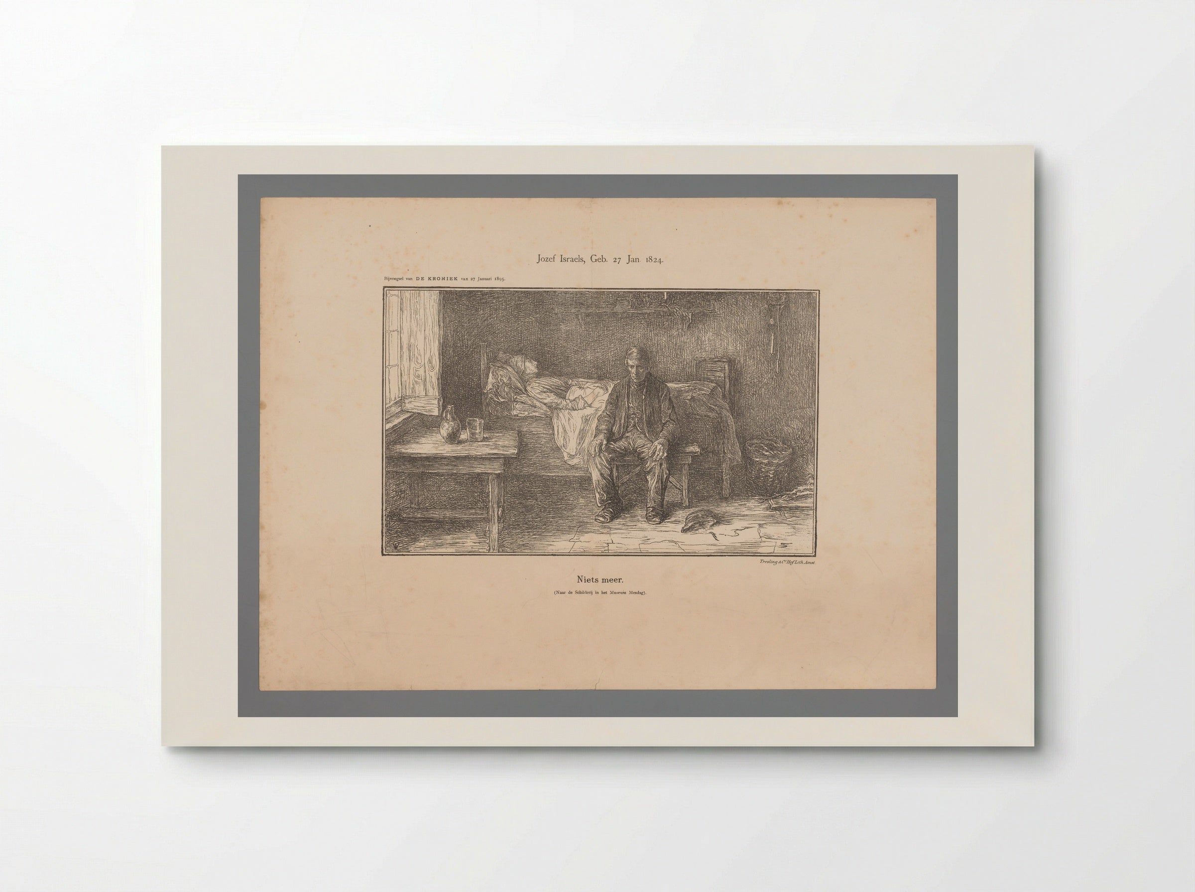 Niets meer (Nothing More) - Jan Veth - Poster
