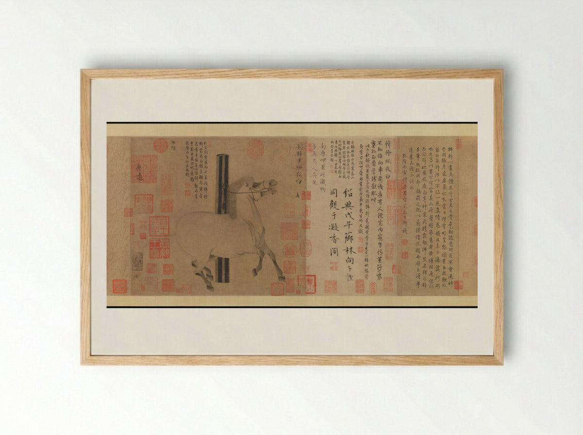 Night-Shining White - Han Gan - Framed Print Wood