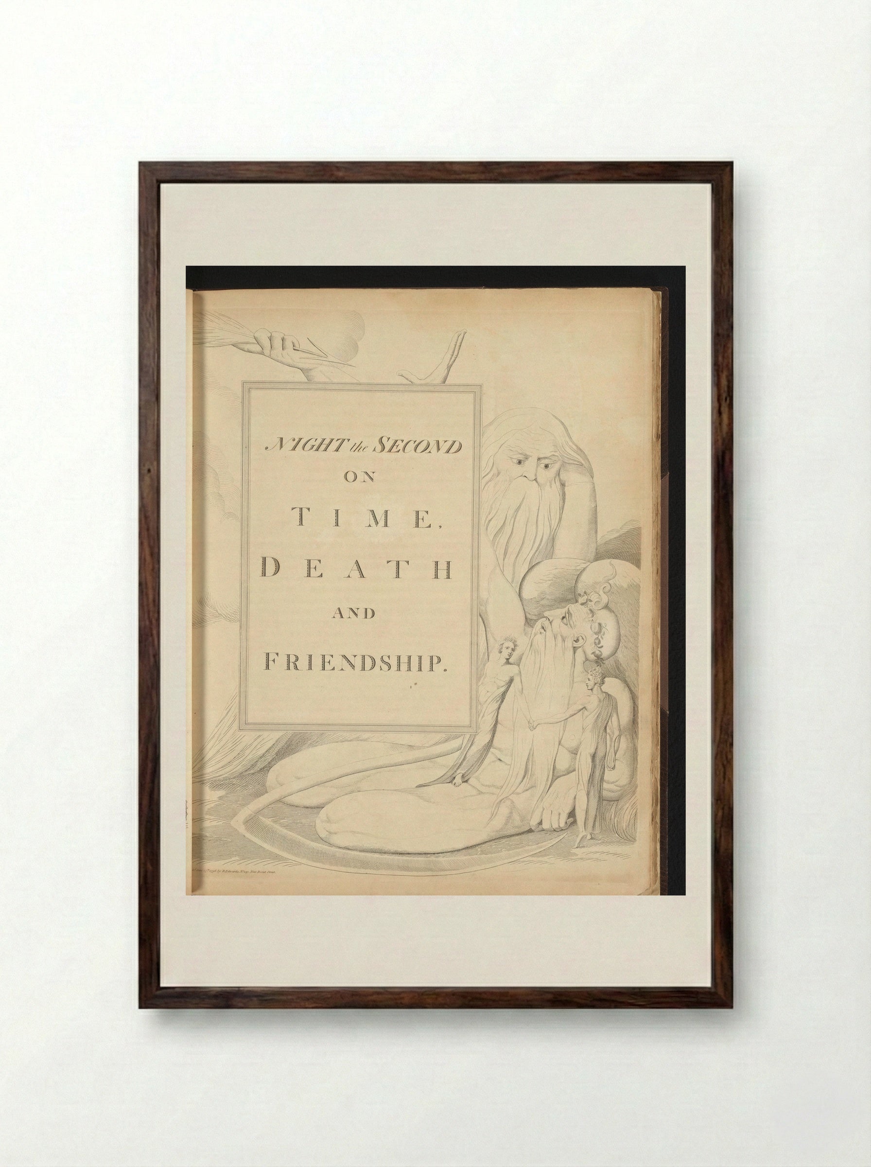 Night the Second - William Blake - Framed Print Dark Wood