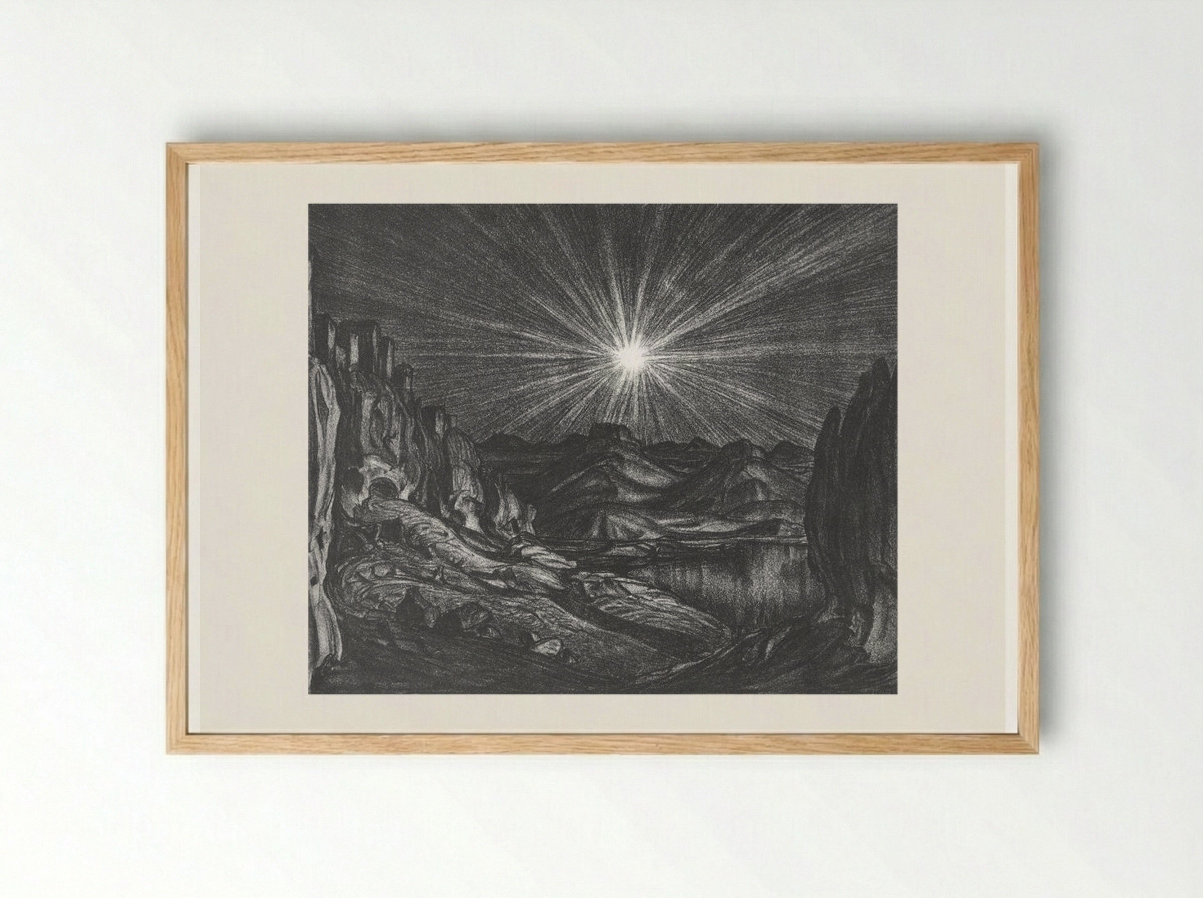 Night - Konstantin Bogaevsky - Framed Print Wood