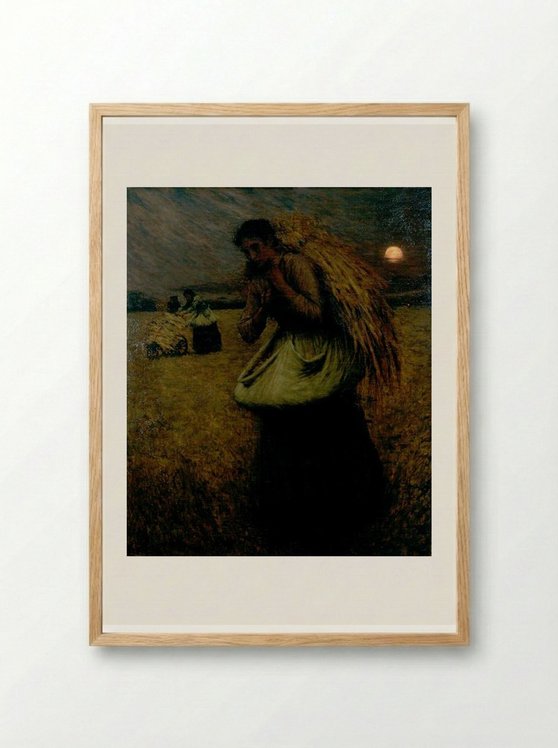 Nightfall (The Gleaners) - Henry Herbert La Thangue - Framed Print Wood