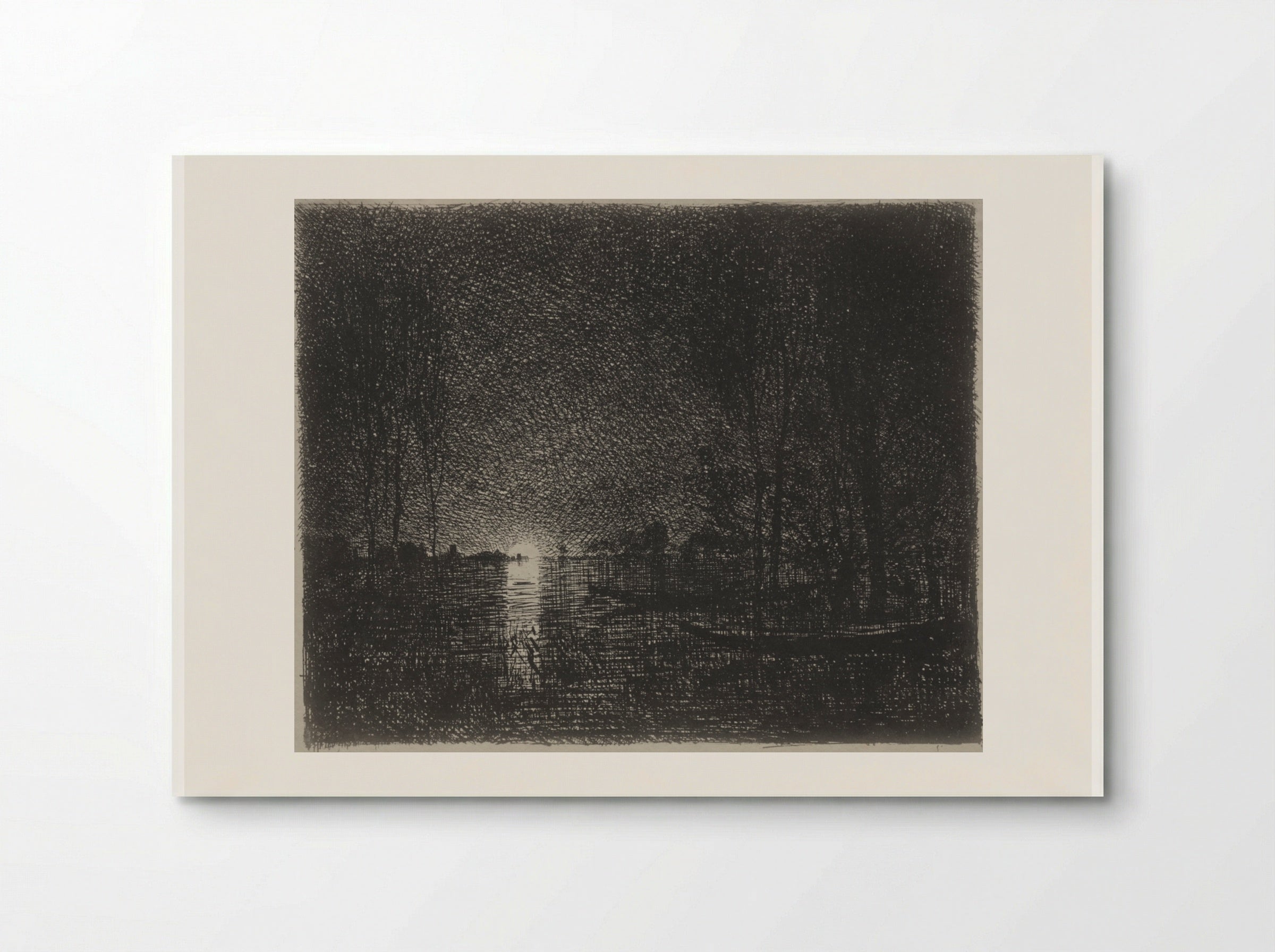 Nightpiece - Charles-François Daubigny - Poster
