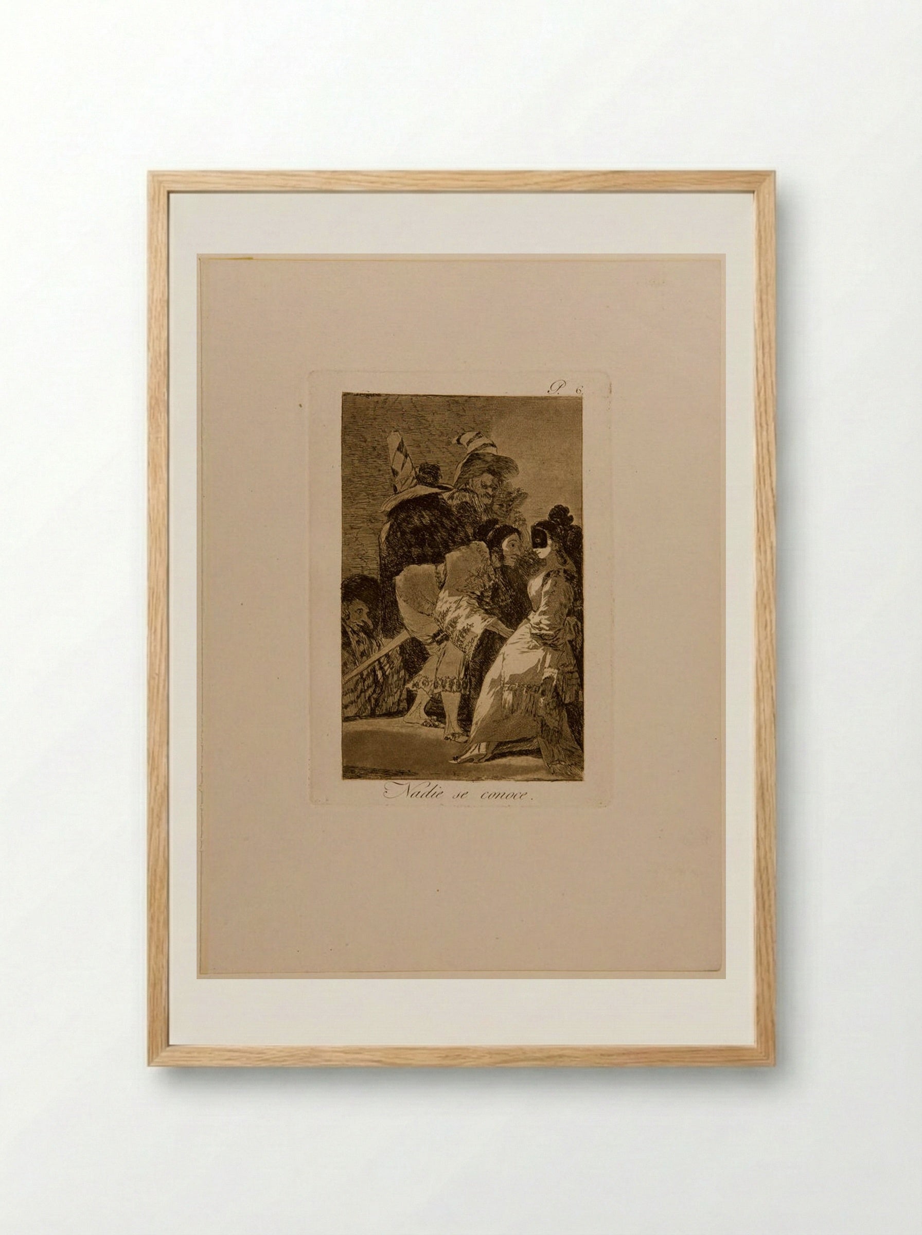 No One Knows Himself - Francisco José de Goya y Lucientes - Framed Print Wood