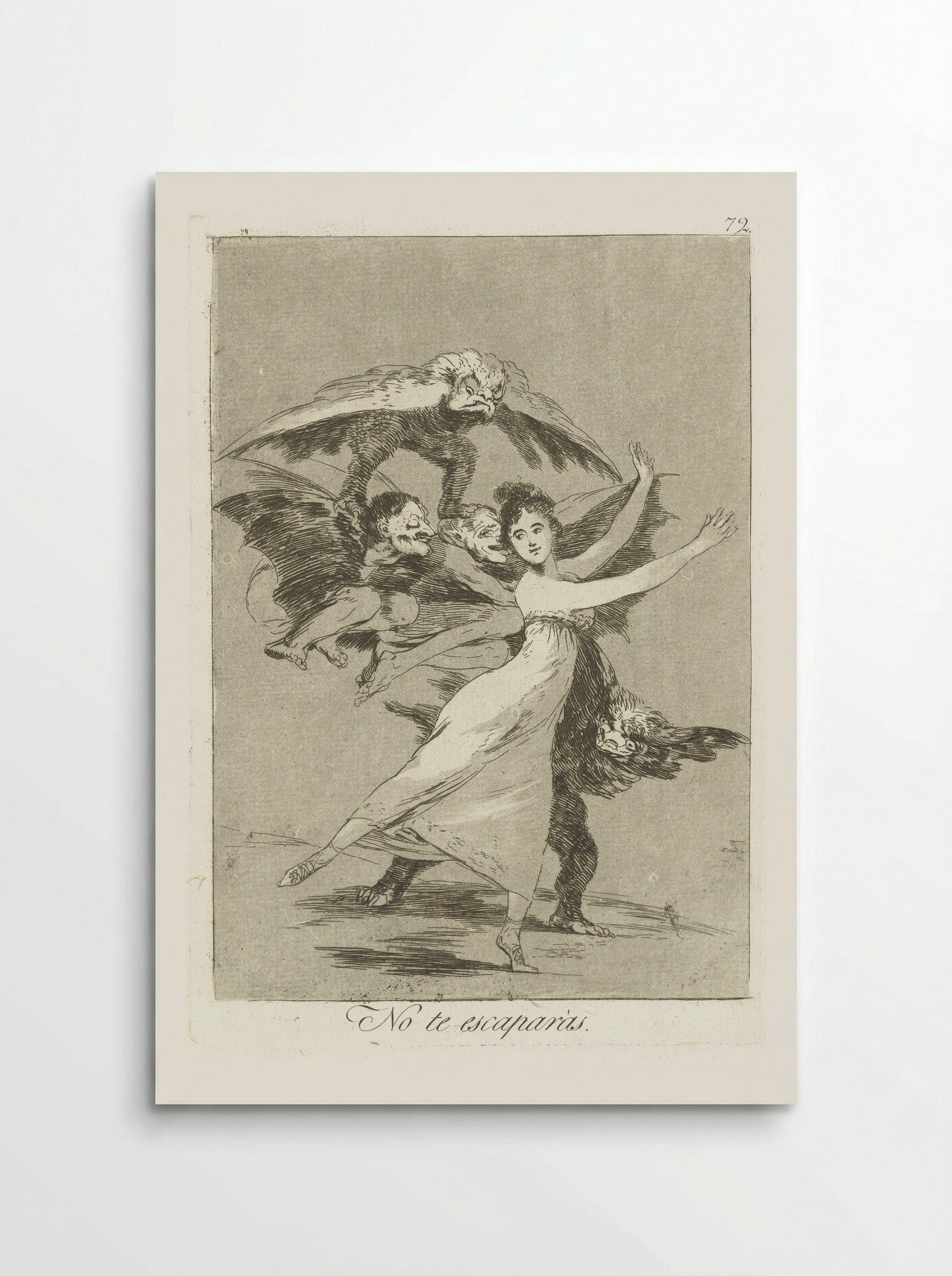 No te escaparás - Francisco de Goya - Poster