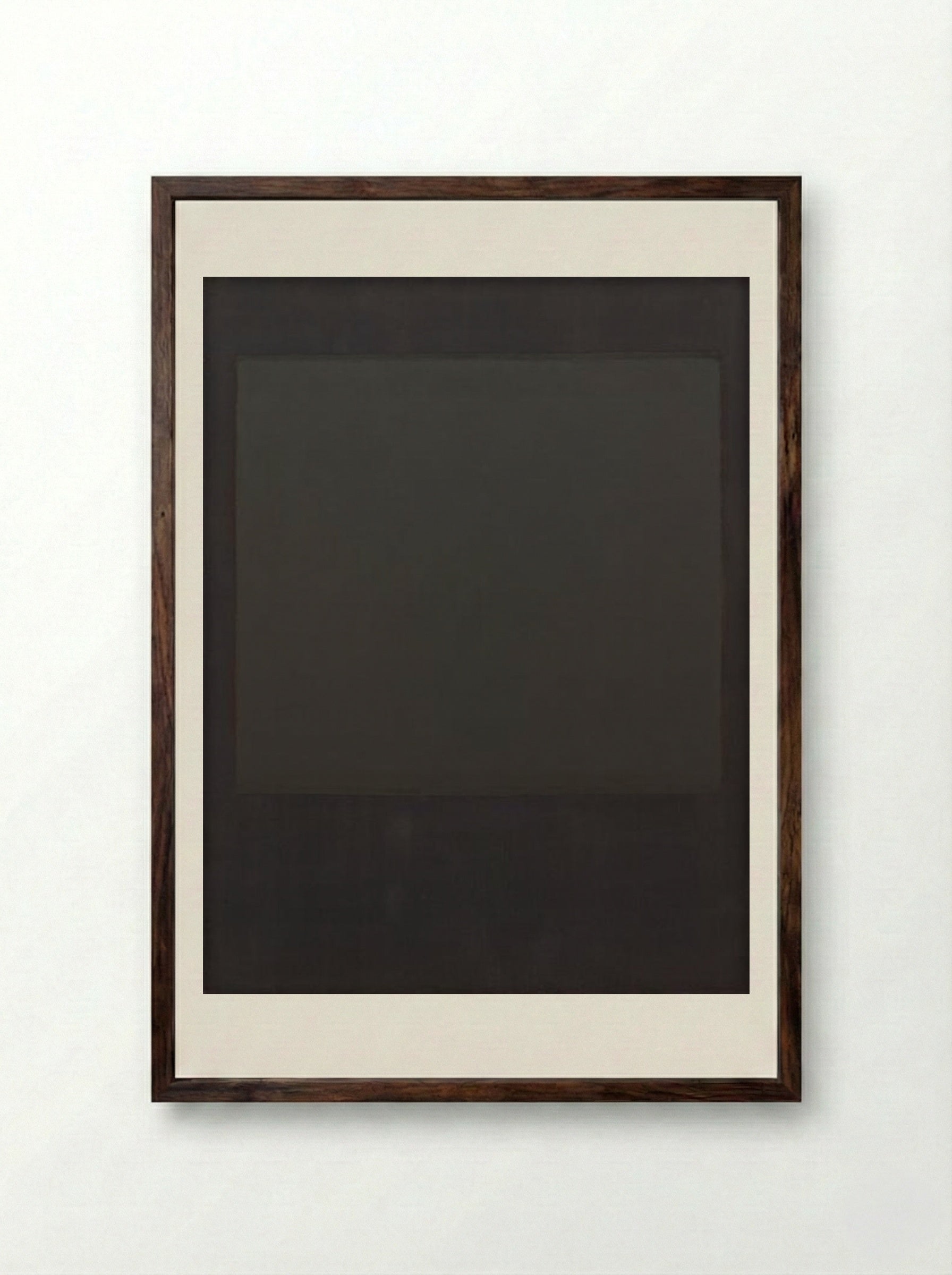 No. 2 (No. 7 and No. 2) - Mark Rothko - Framed Print Dark Wood