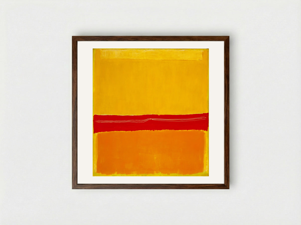 No. 5/No. 22 - Mark Rothko - Framed Print Dark Wood