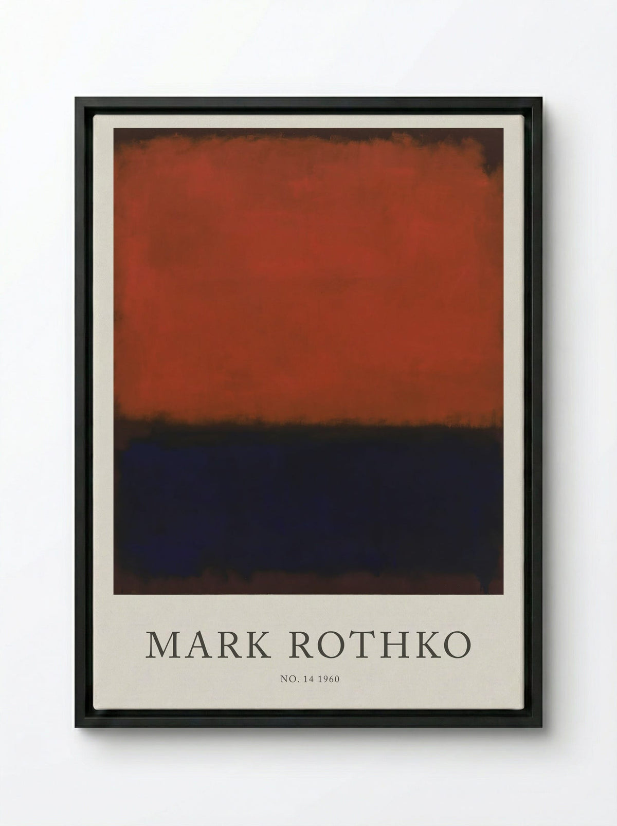 No. 14, 1960 - Mark Rothko - Framed Canvas Black