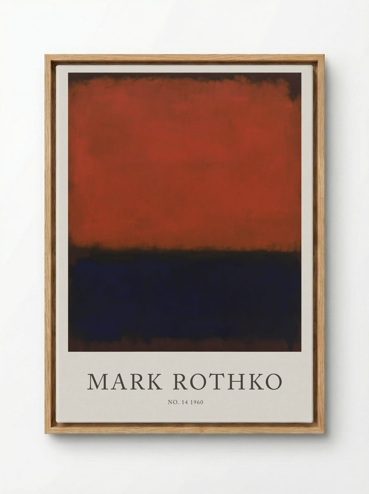 No. 14, 1960 - Mark Rothko - Framed Canvas Wood