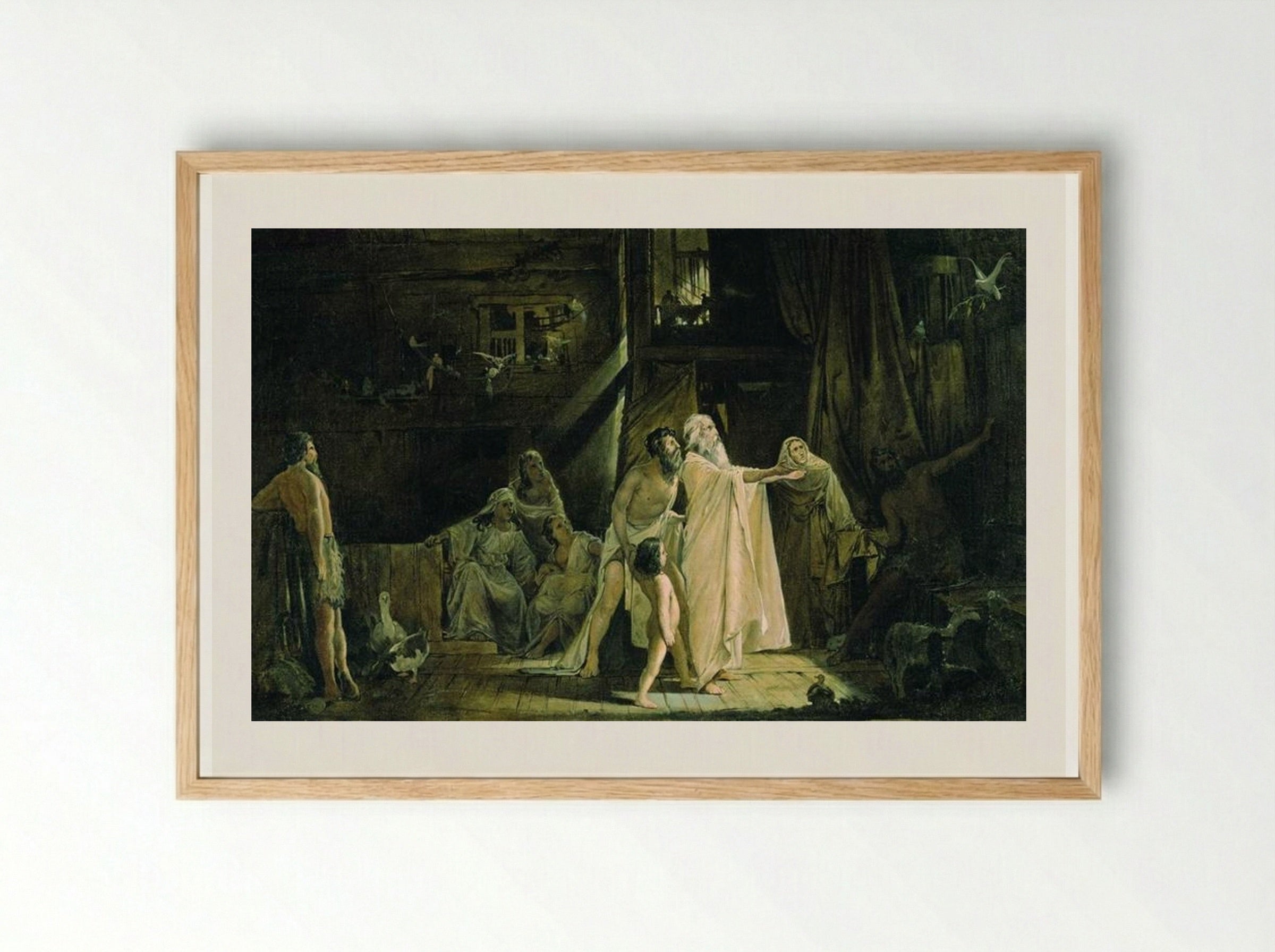 Noah's Ark - Andrei Ryabushkin - Framed Print Wood
