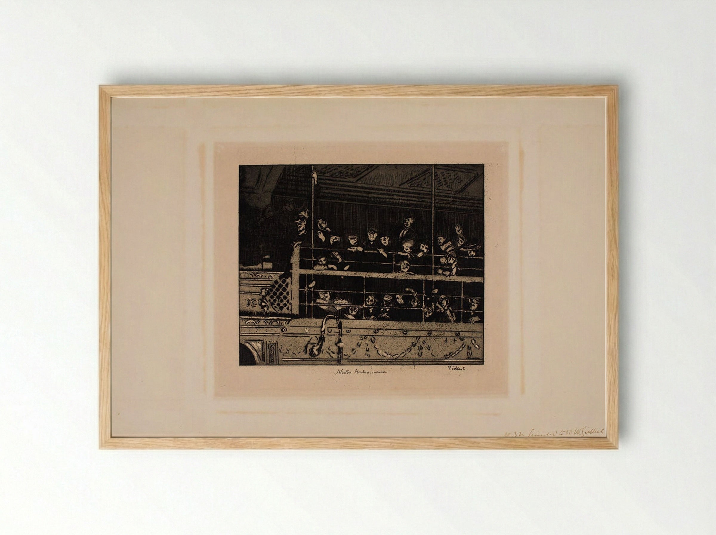 Noctes Ambrosianae - Walter Sickert - Framed Print Wood