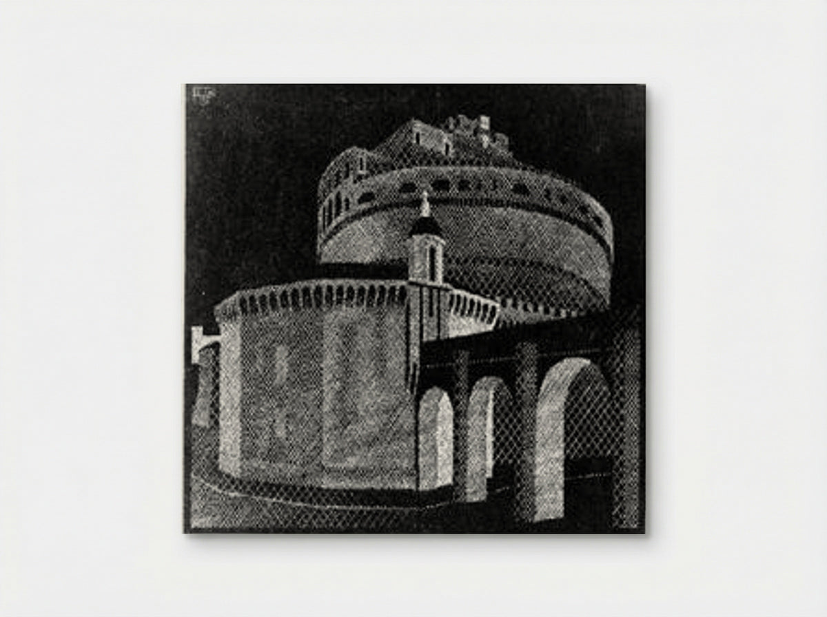 Nocturnal Rome, Castel Sant' Angelo - M.C. Escher - Poster