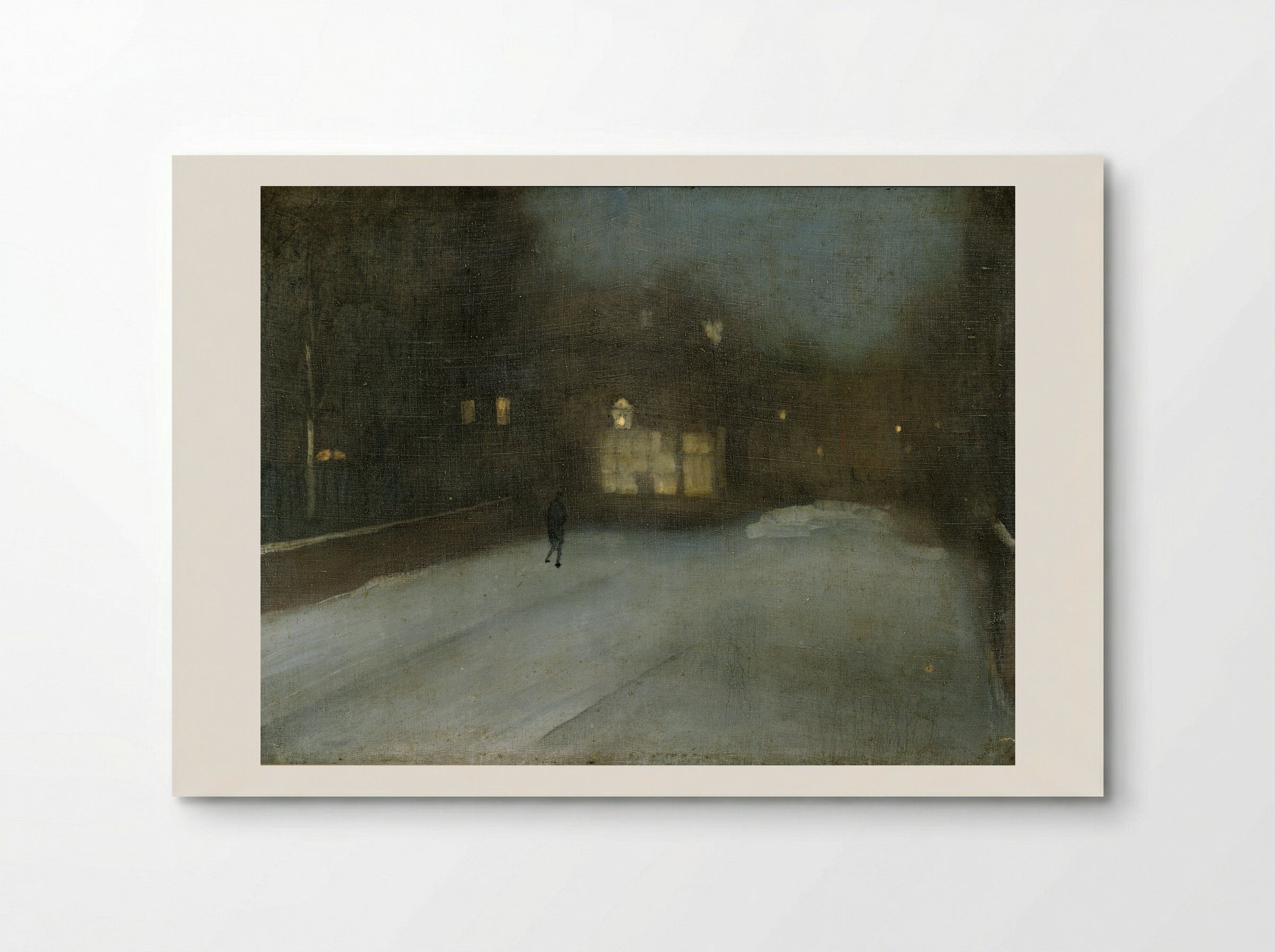 Nocturne in Grey and Gold: Chelsea Snow - James Abbott McNeill Whistler - Poster