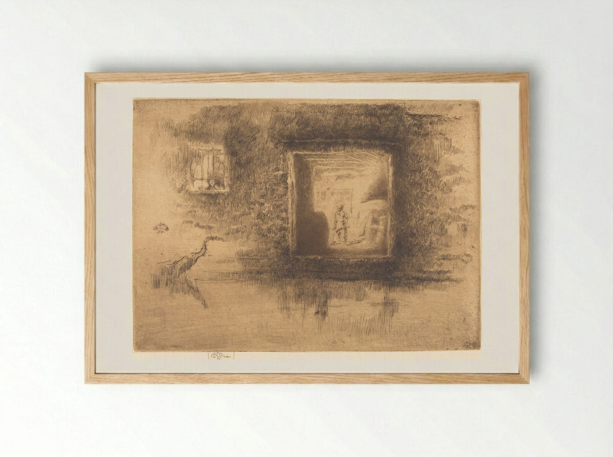 Nocturne: Furnace - James Abbott McNeill Whistler - Framed Print Wood