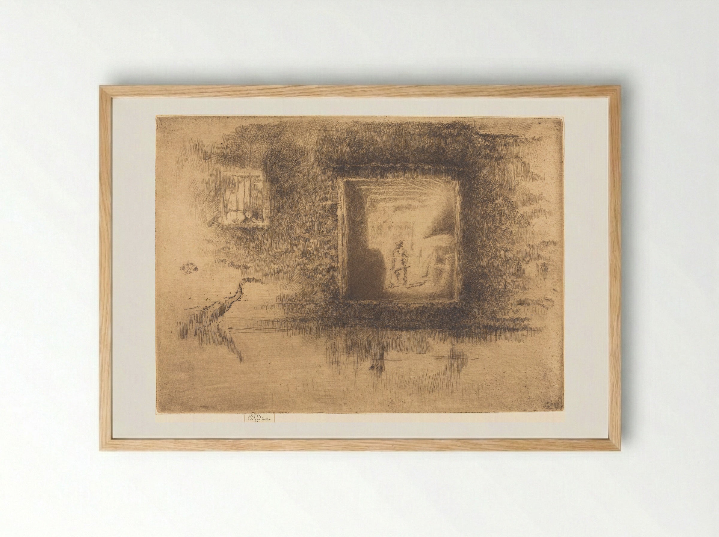 Nocturne: Furnace - James Abbott McNeill Whistler - Framed Print Wood