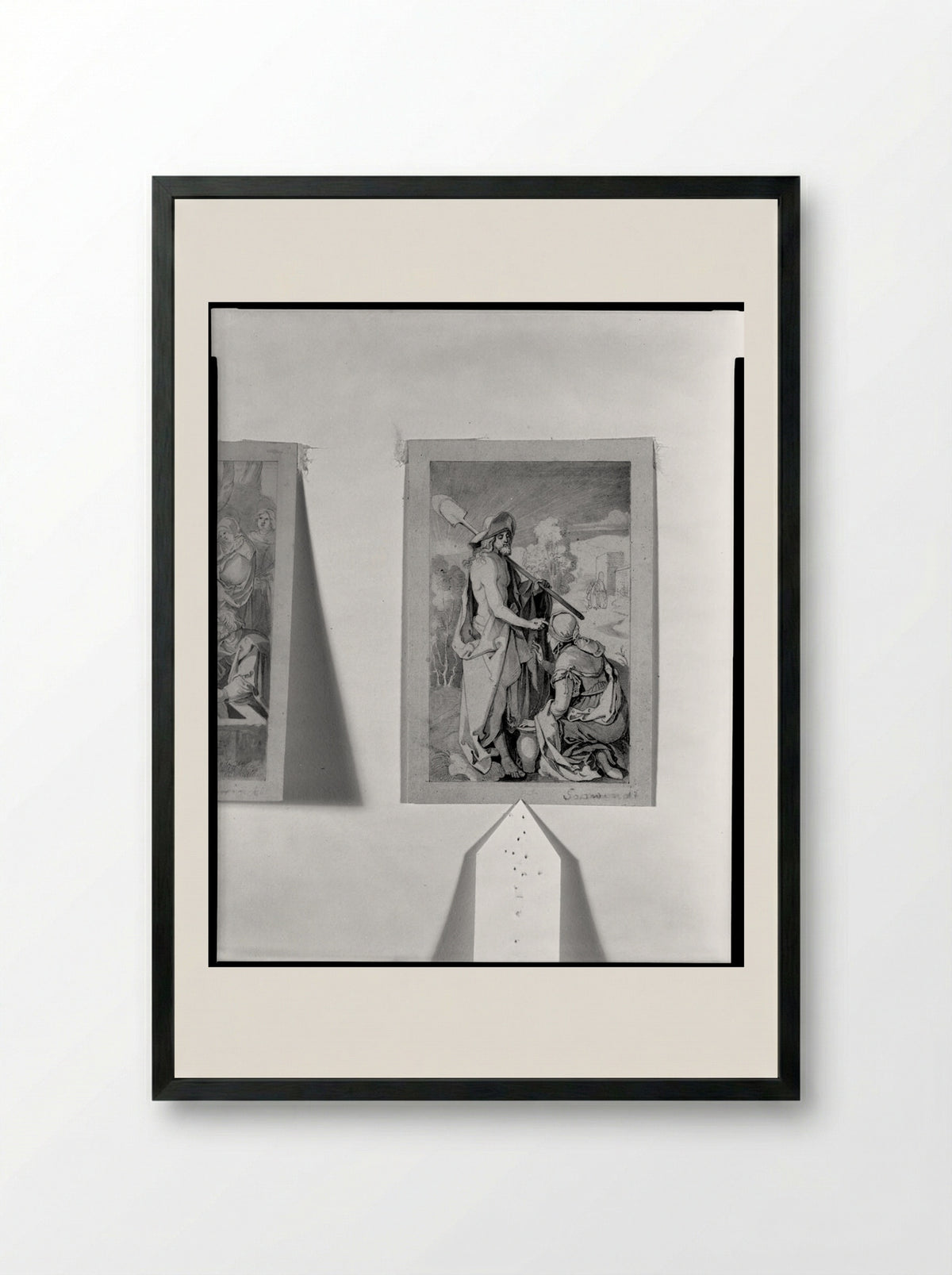 Noli Me Tangere, after Dürer - Moritz von Schwind - Framed Print Black