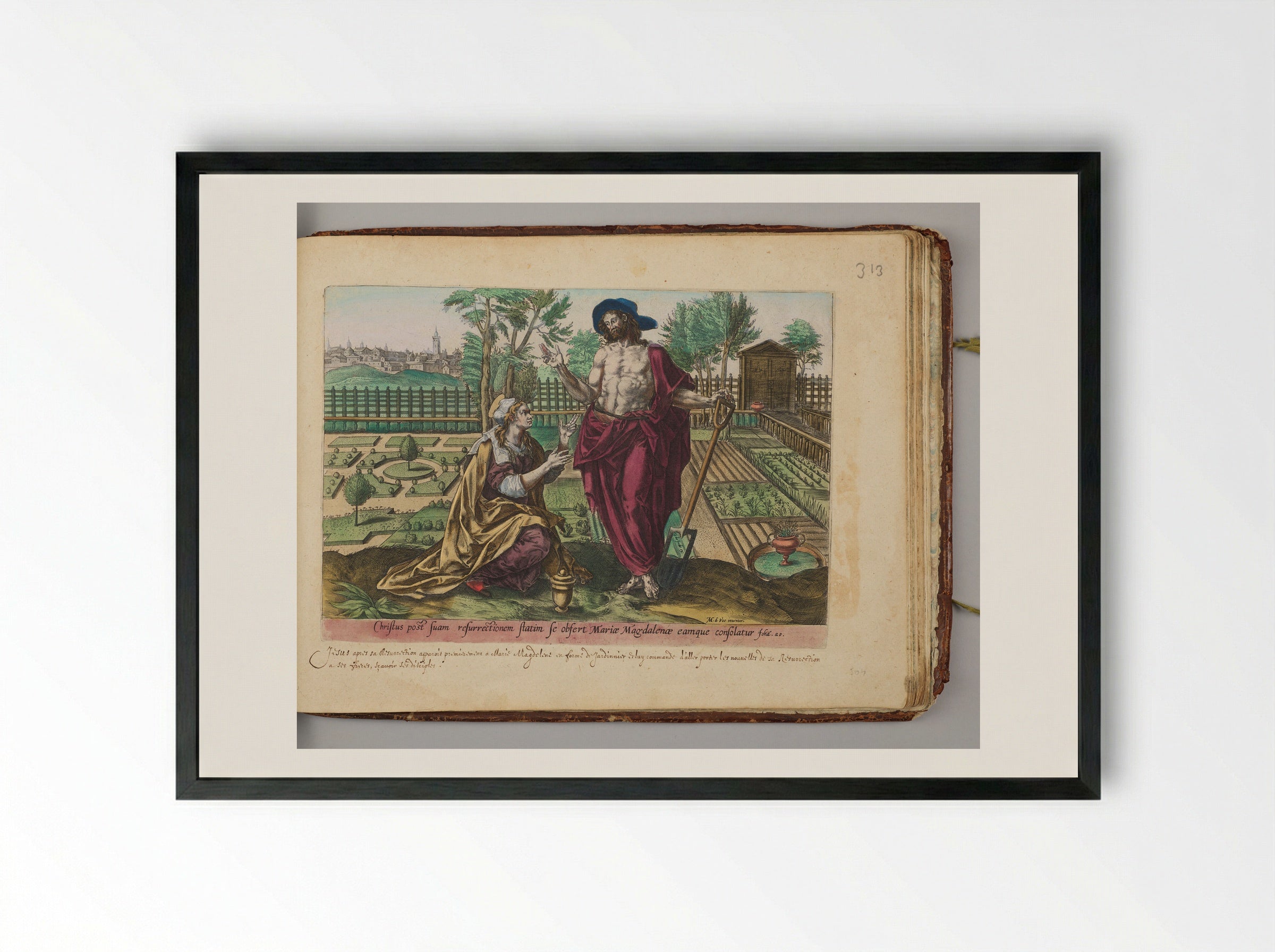 Noli Me Tangere - Gerard de Jode - Framed Print Black